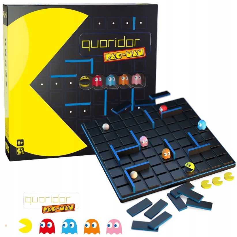 Pac-man Quoridor gra planszowa strategiczna Gigamic pionki duchów labirynt