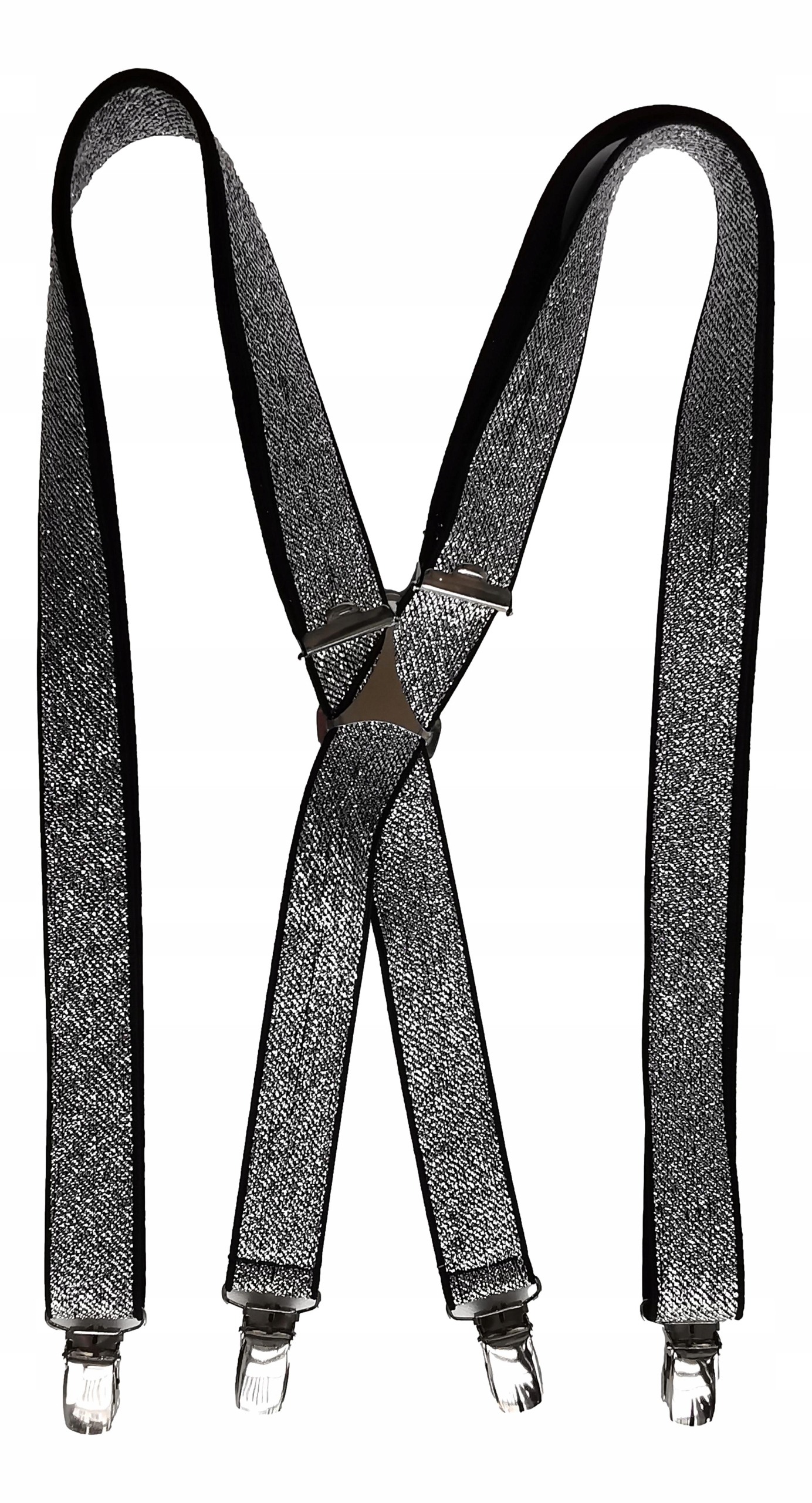 SZELKI unisex 2,5 cm SREBRNE