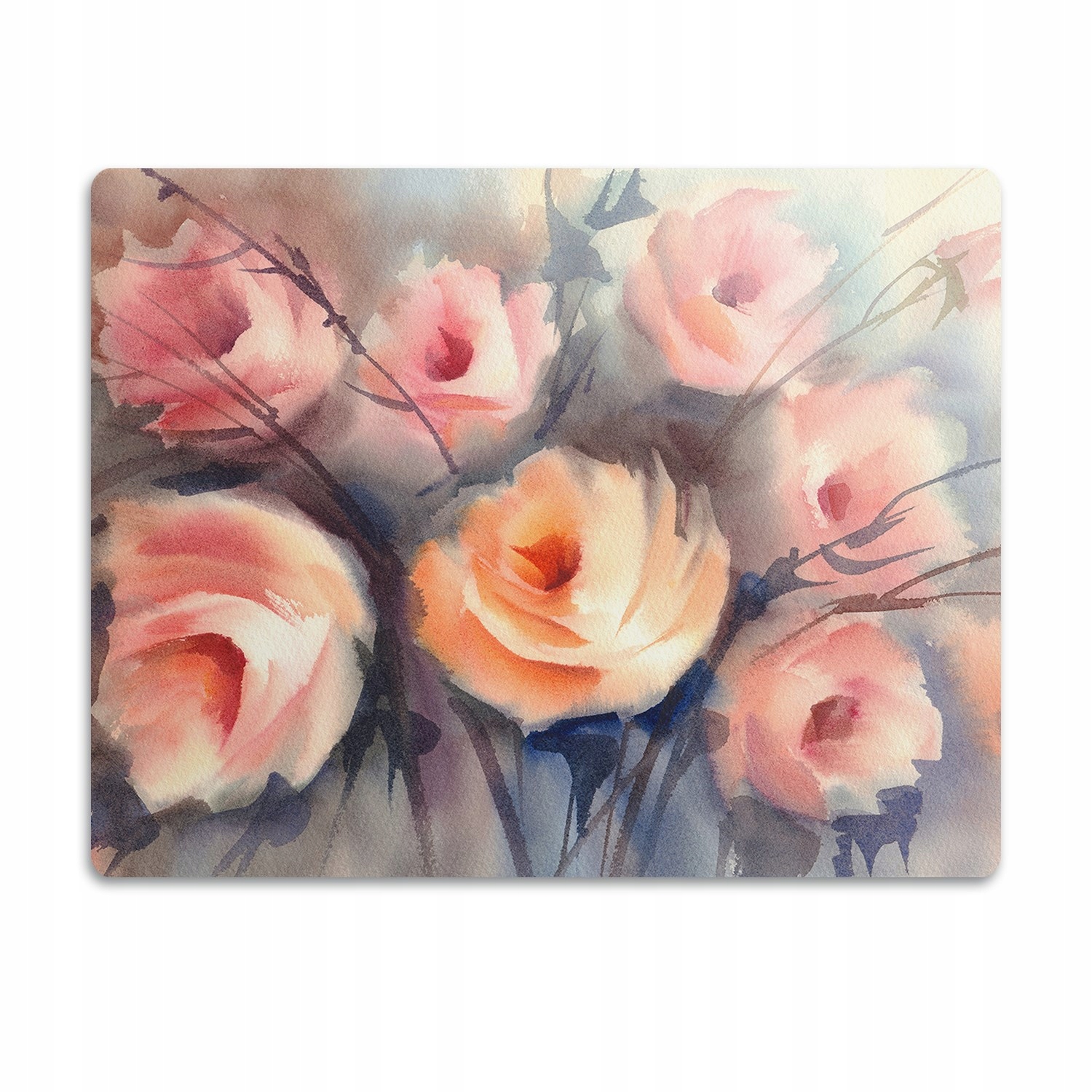 Levně Pro psa podložka pod misku Rozmazané růže 90x60 cm