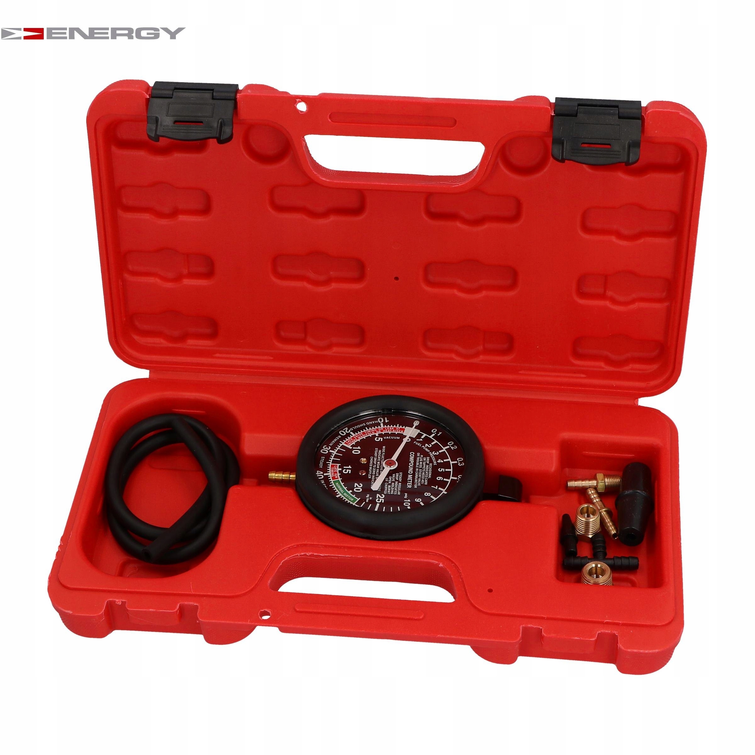 PROFESJONALNY TESTER CIŚNIENIA VACUMETR PALIWA Marka Energy