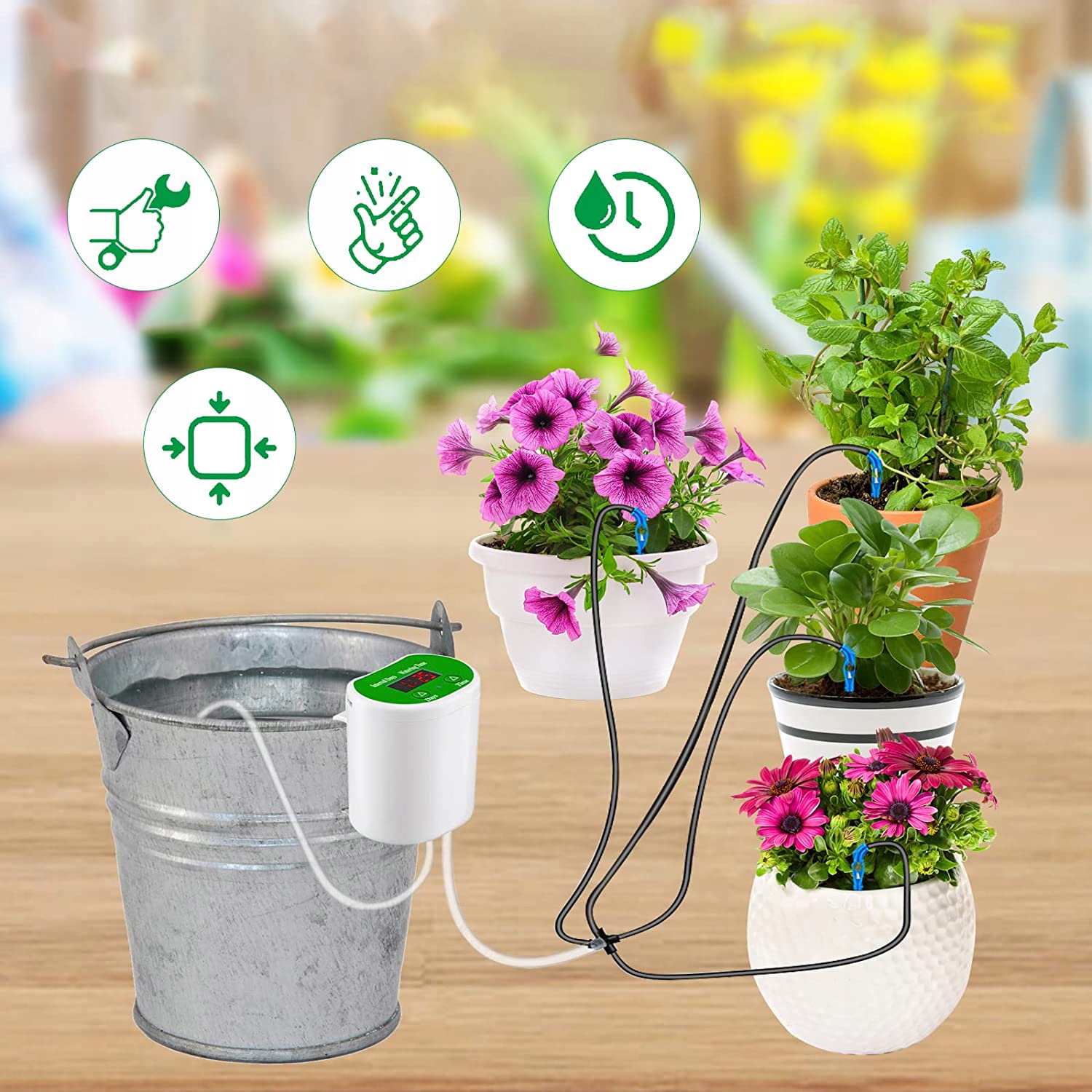 SYSTEM NAWADNIANIA ROŚLIN DONICZEK AUTOMATYCZNY Marka bez marki