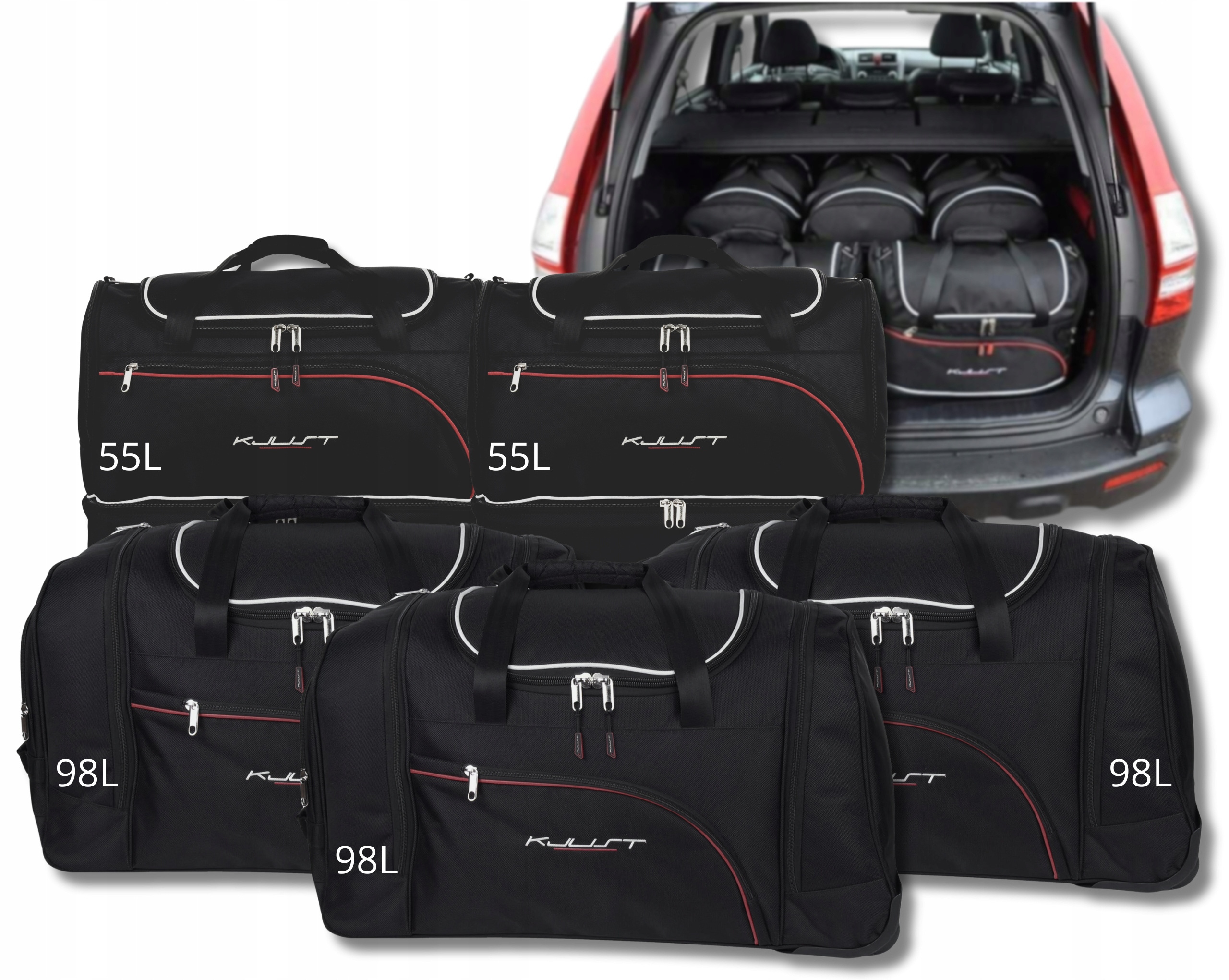 Cestovná Taška Do Kufra Honda Cr-v 2006-2012 5 ks