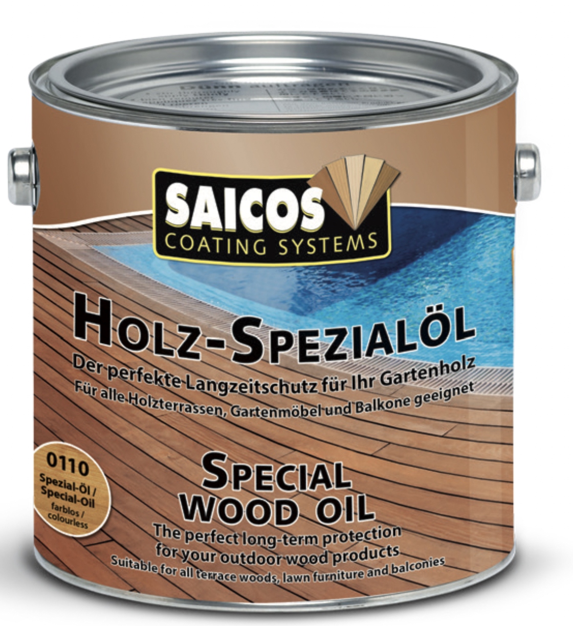 Saicos 0123 olej na terasy Šedý 0,75