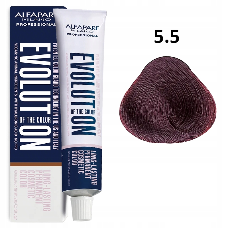 ALFAPARF EVOLUTION OF THE COLOR PROFESJONALNA FARBA DO WŁOSÓW 5.5 60ML