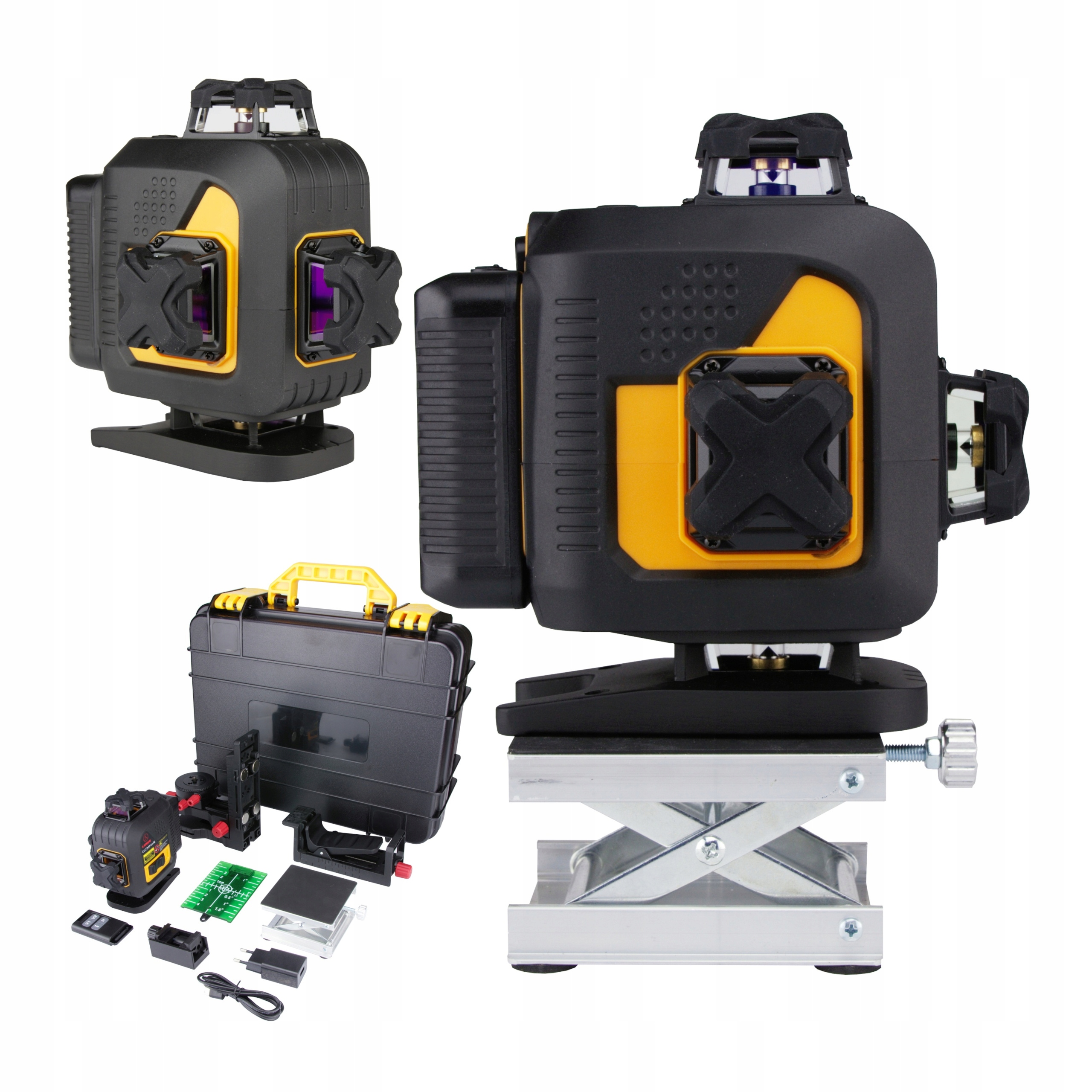 Křížový čárový laser Cross 4D zelený 4×360° samonivelační Lamigo