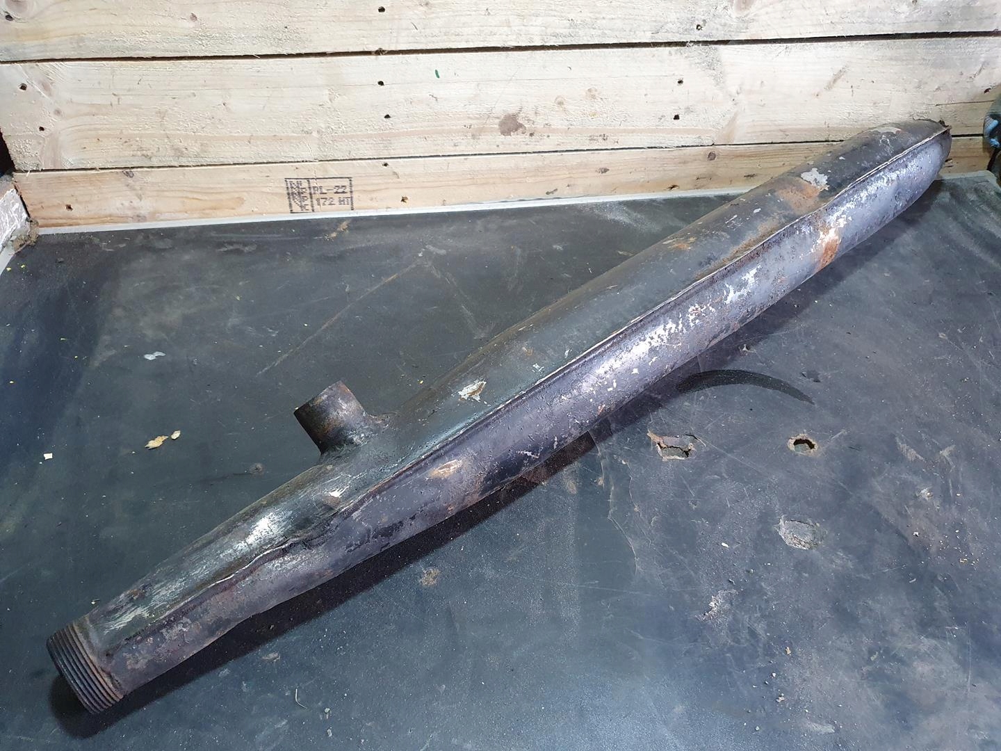 MOTOCYKL JAWA CZ TŁUMIK WYDECH ORYGINAŁ DZIELONY PRL OKAZJA