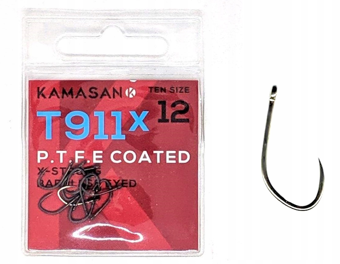 

Haczyki Kamasan T911 X-Strong P.t.f.e rozmiar 14