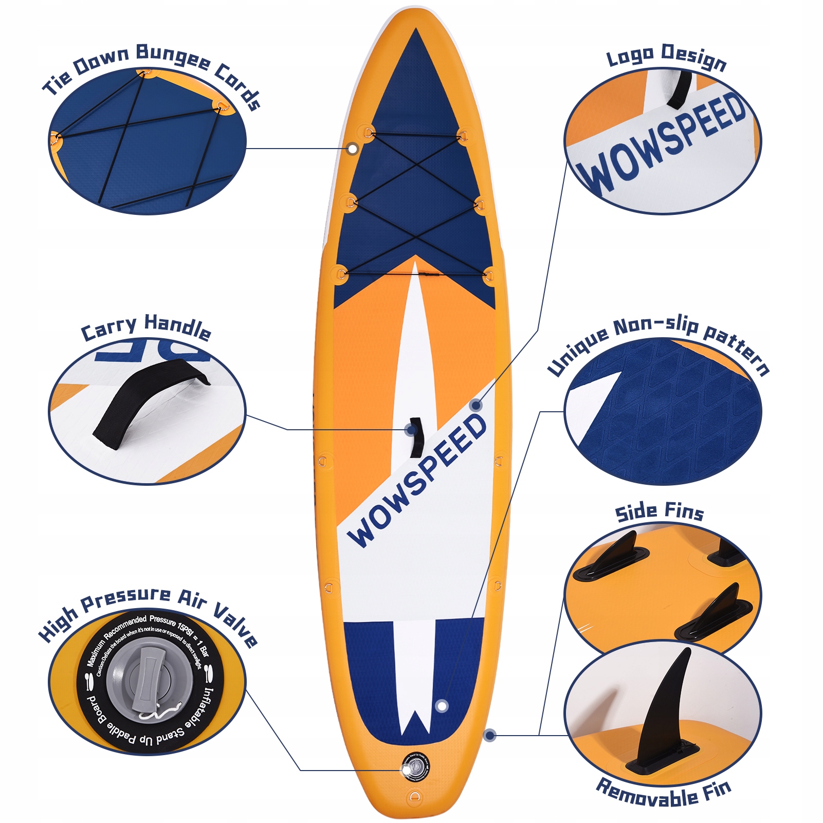 DESKA SUP WOWSPEED SURFBOARD DO PŁYWANIA 320CM 9w1 Marka inna