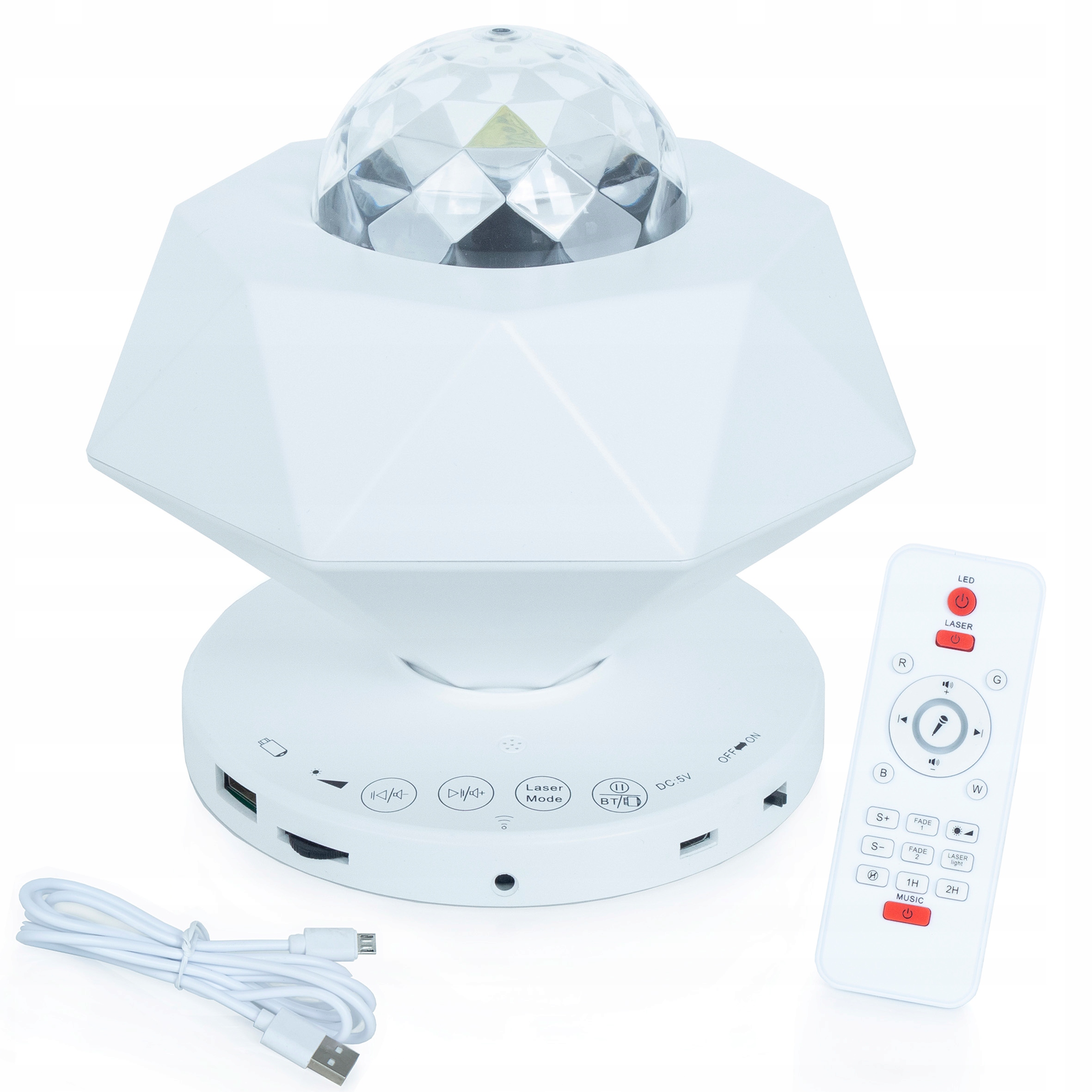

Lampka Nocna Projektor Gwiazd/nieba/fal Dwa Lasery