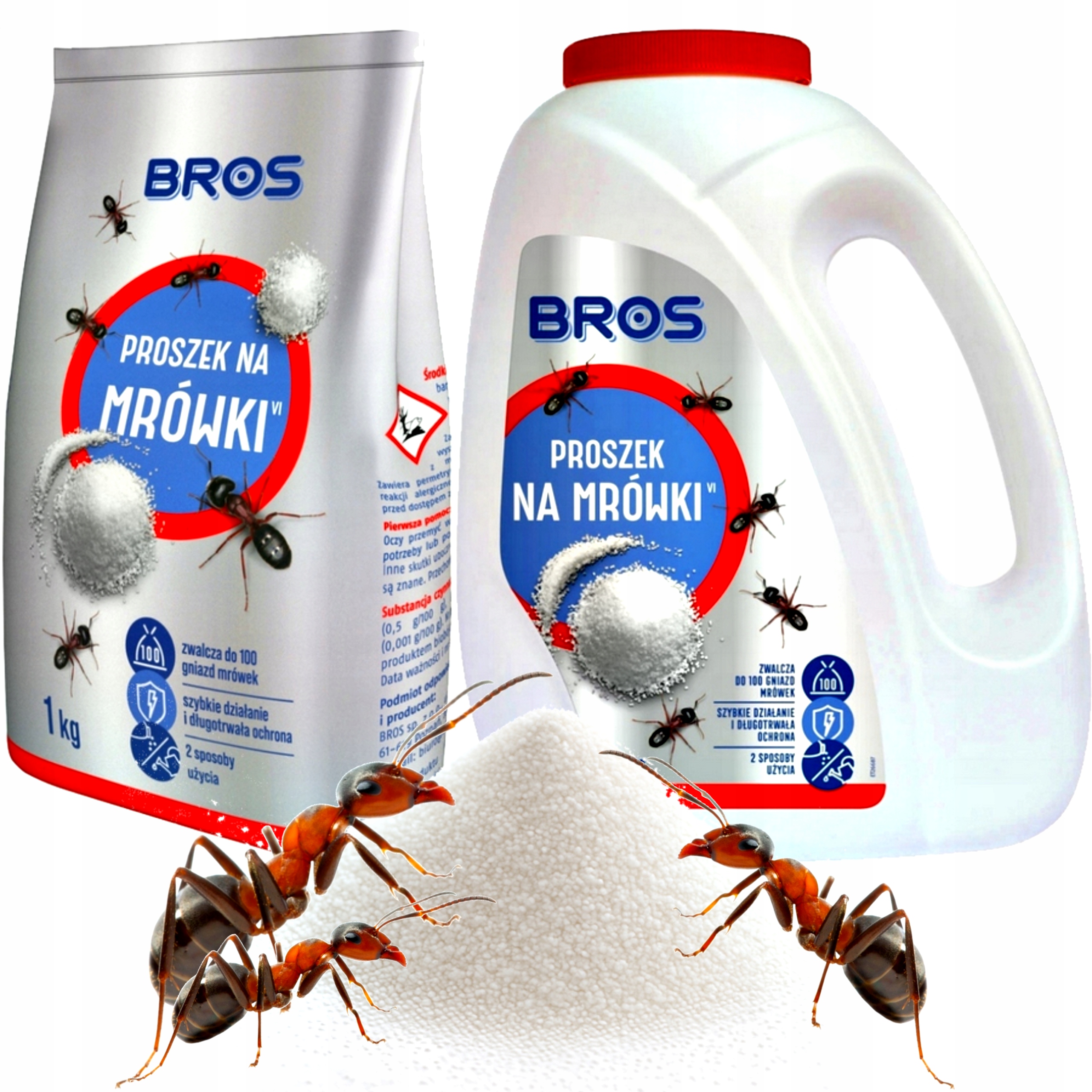 Proszek Na Mrówki 1kg Zapas W Worku 1kg Skutecznie Likwiduje Gniazda Bros