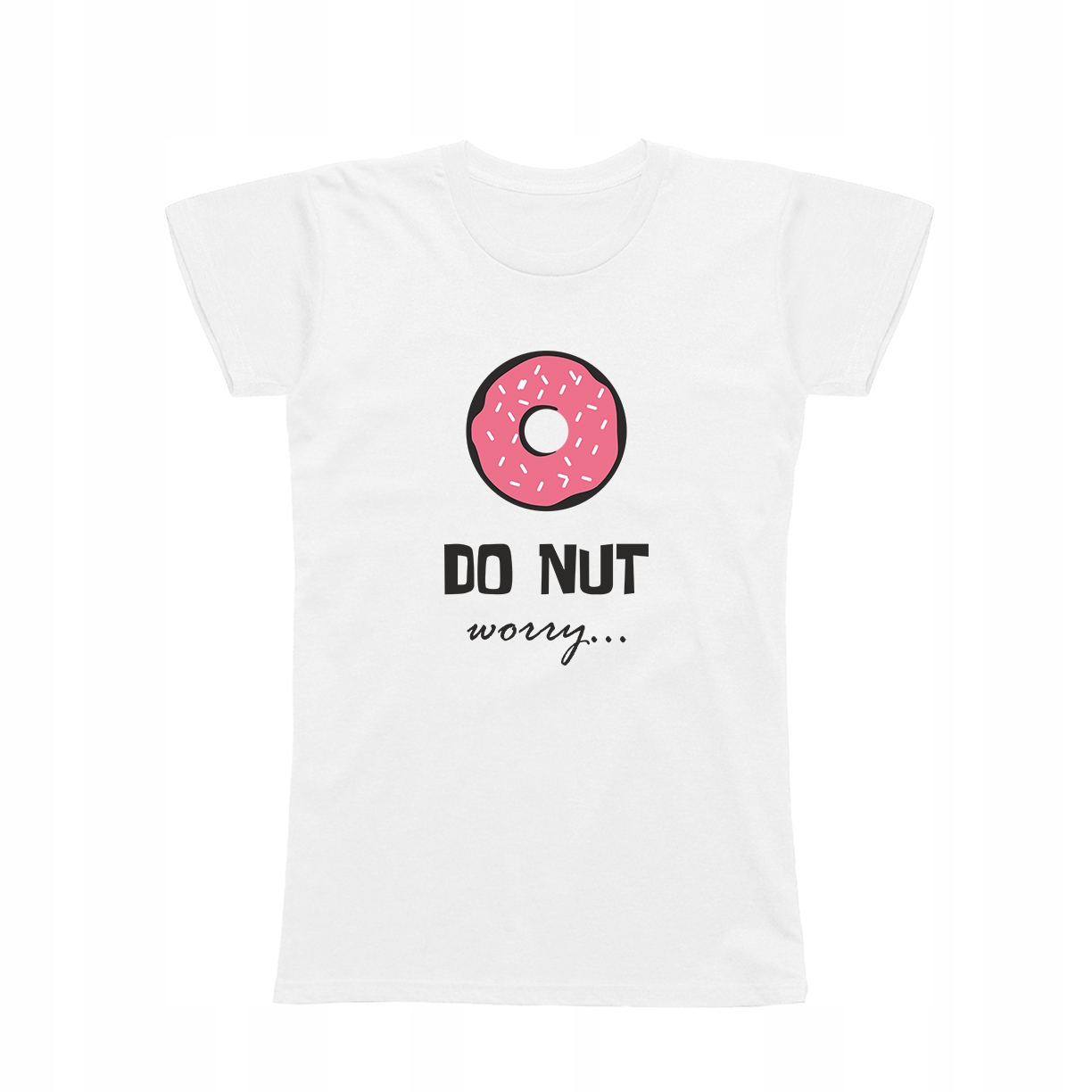 

L - Koszulka T-shirt Donut Don't Worry Be Happy