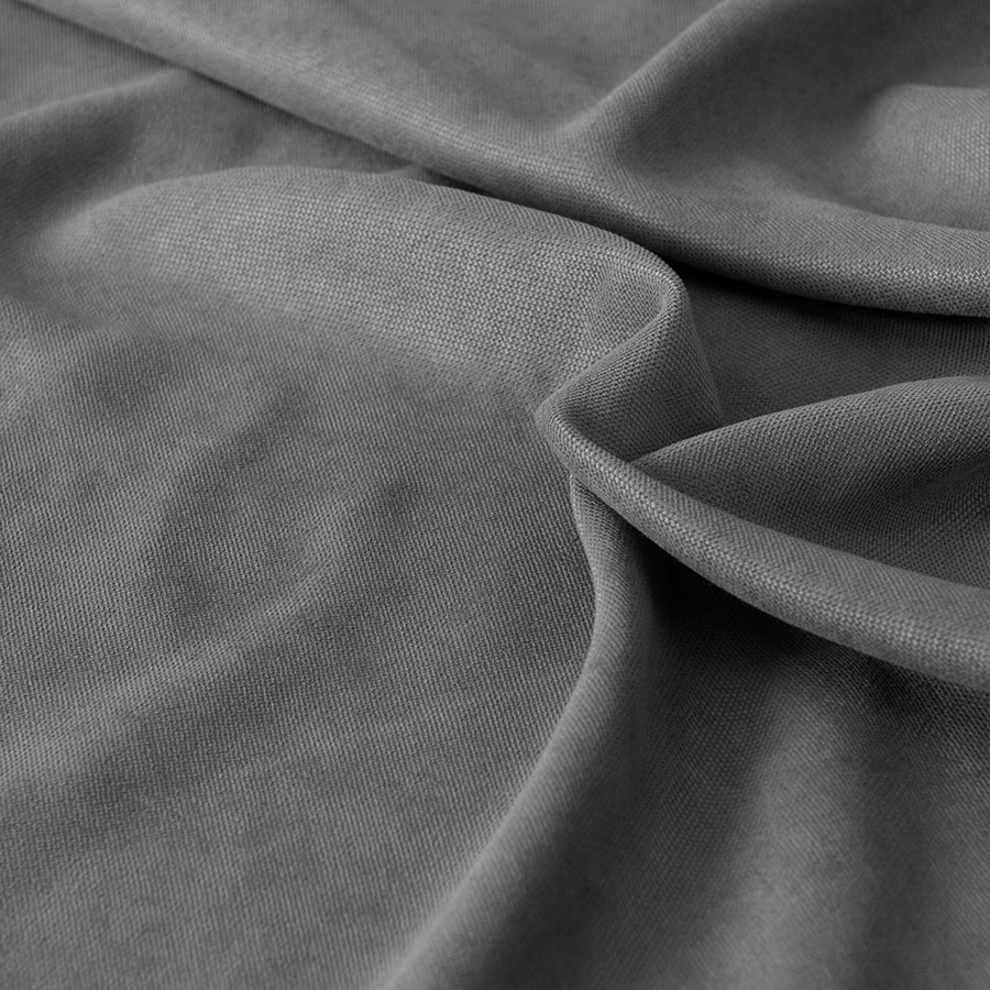 TKANINA MATERIAŁ WELUR EFE MILAS 300CM SZARY