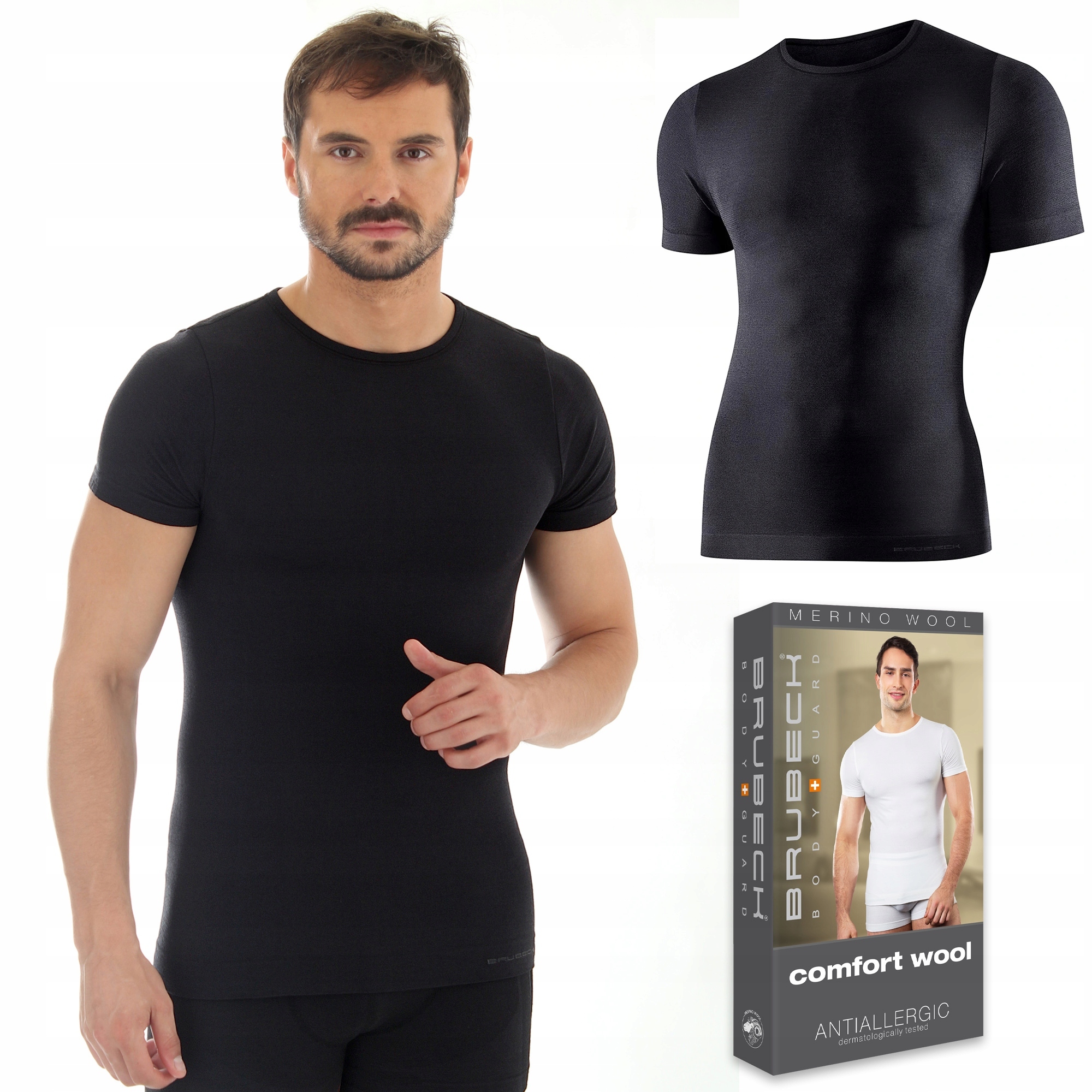 Tričko Vlněné termo tričko Brubeck SS11030 XXL