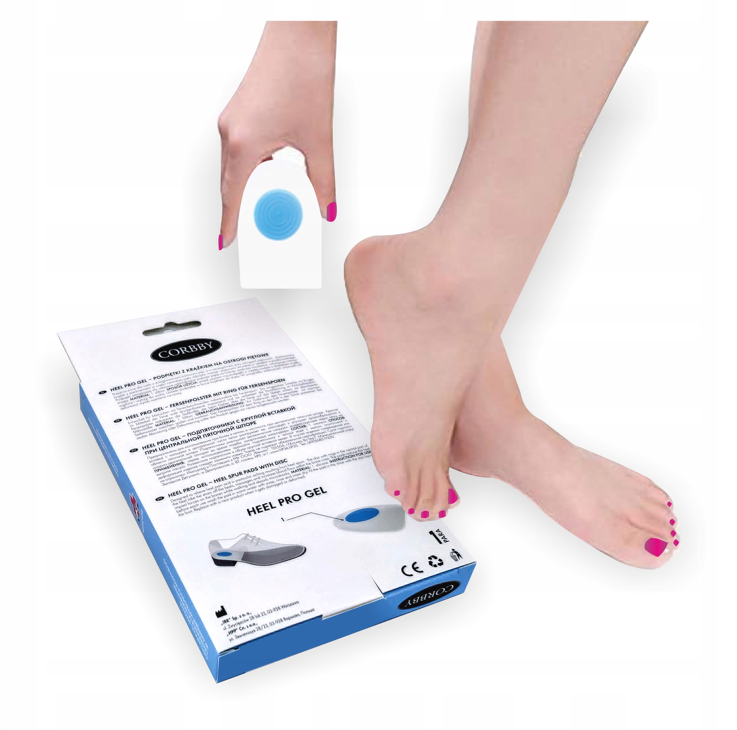 PODPIĘTKI SILIKONOWE NA OSTROGI PIĘTOWE Z KRĄŻKIEM Rodzaj podpiętki