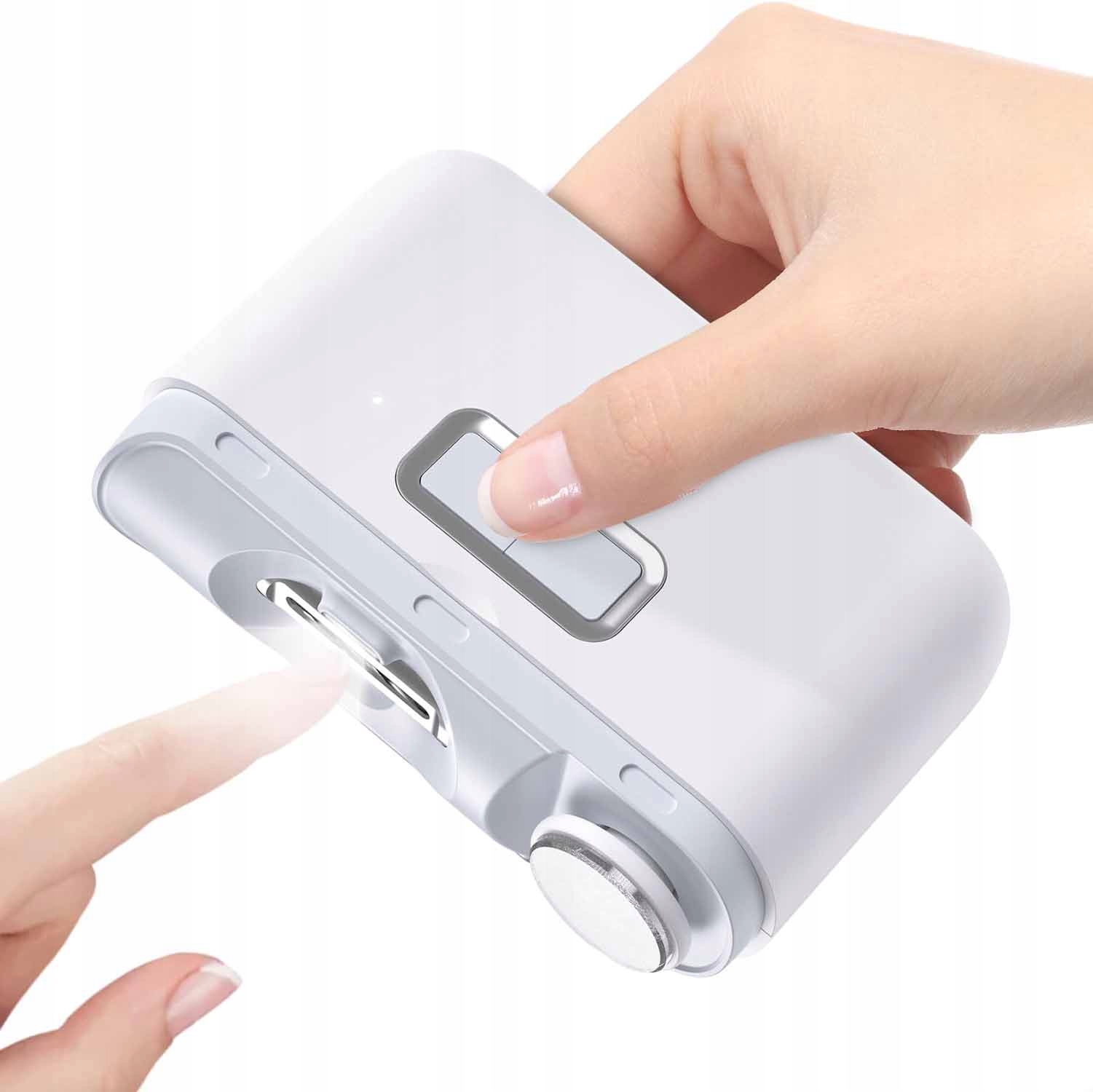 Elektrický Kleštičky Na Nehty Usb Přenosné S Led Světlem, Bílá Barva