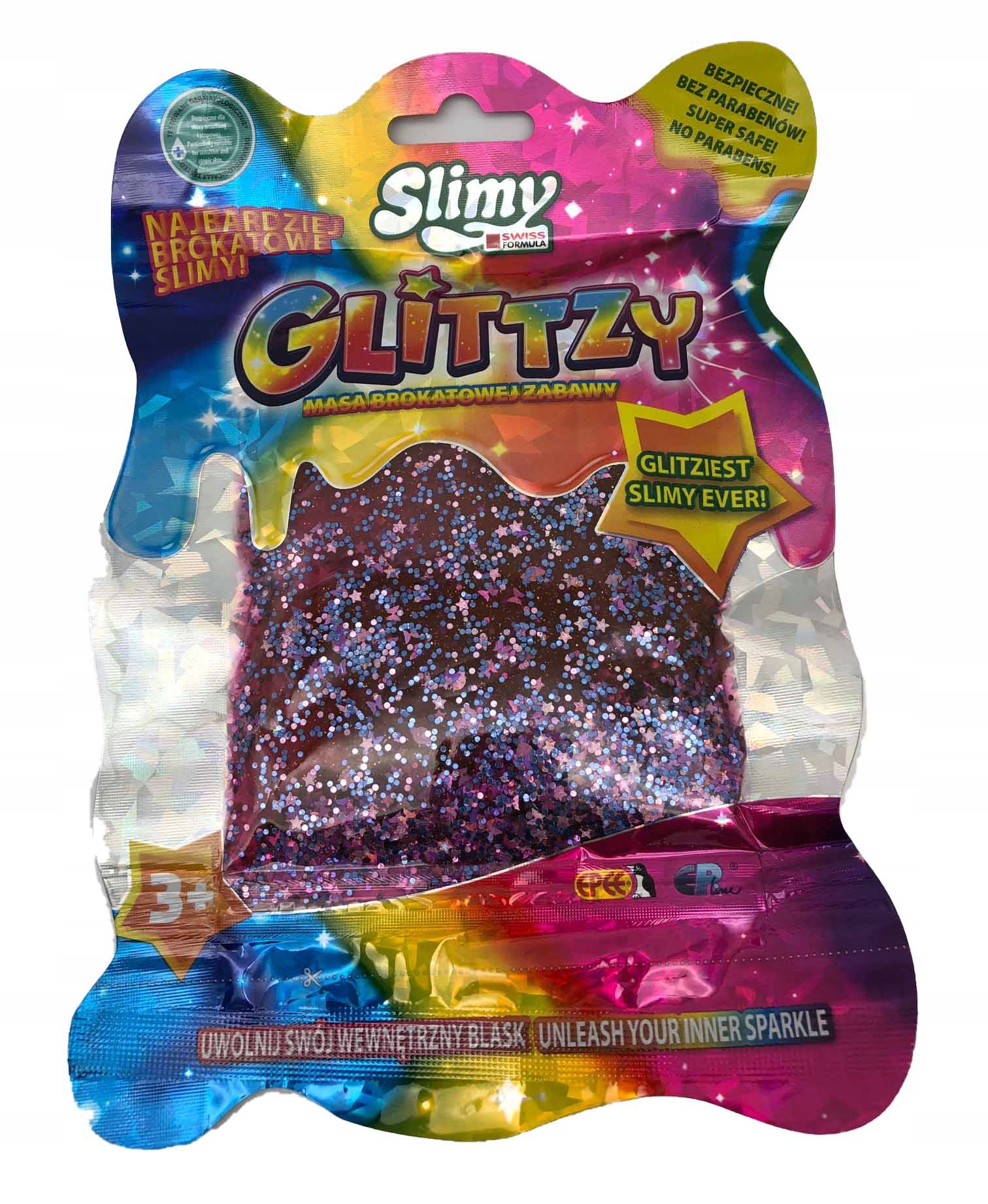 

Slimy Glittzy Brokatowe Slimy Epee Czerwień Fiolet