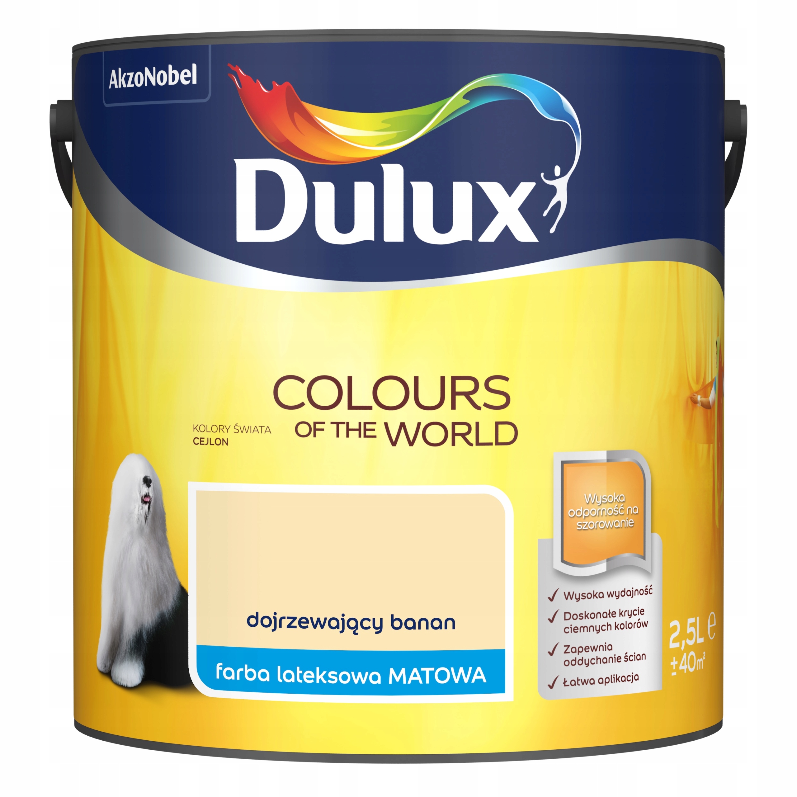

Farba Dulux Świata Dojrzewający Banan 2,5L