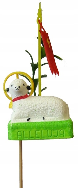 BARANEK WIELKANOCNY NA PIKU WIELKANOC BARAN 25 CM