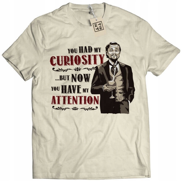 

Koszulka You Had My Curiosity Calvin Candie L