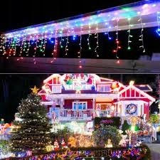 

Kurtyna-sople 500 Led Kolor+błysk Zimna Bel Lampki