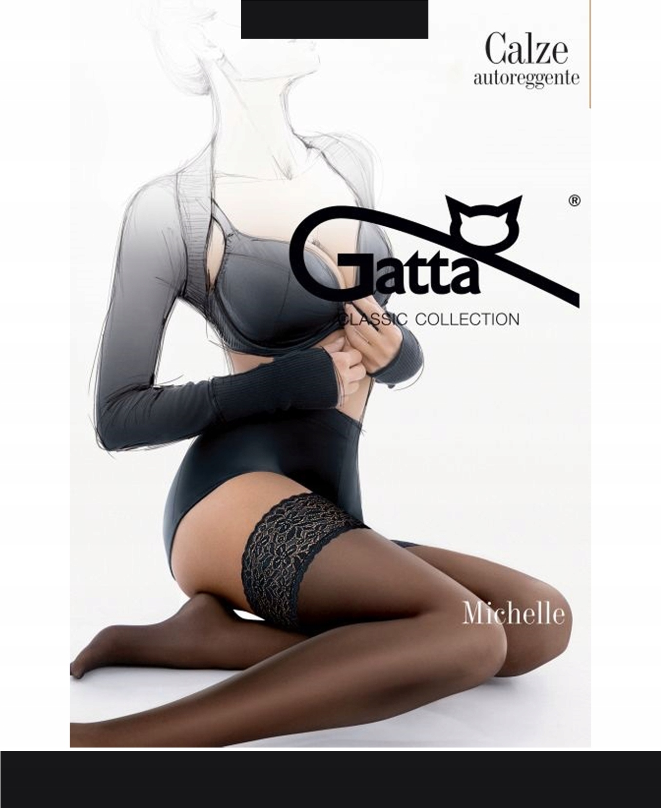 

Gatta Michelle Ponczochy samono wz.01 3/4 Nero