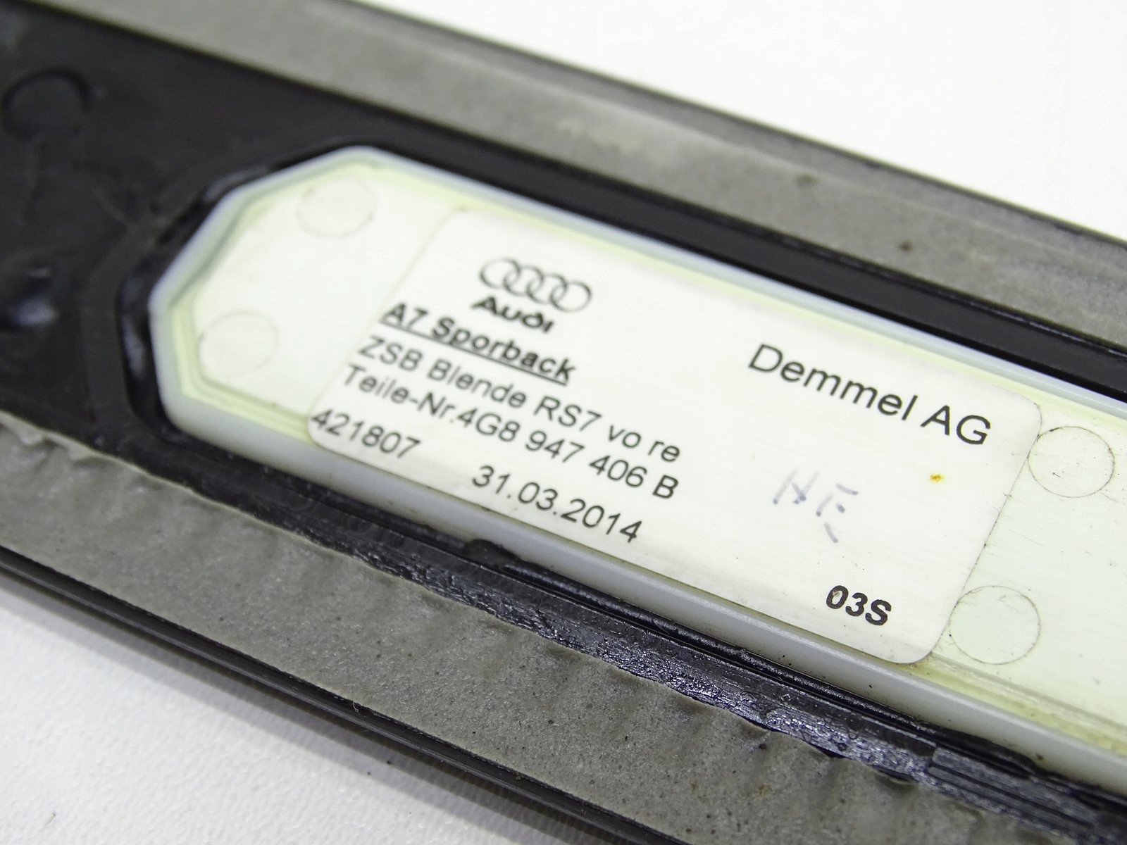 mouldings OZDOBNE caps threshold OEM AUDI RS7 4G KOMPLET
