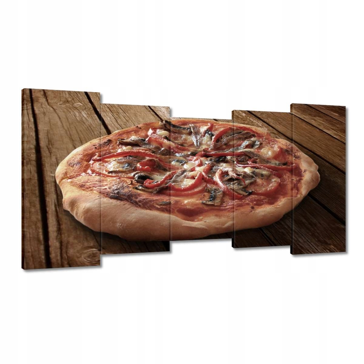 Obrazy 150x80 Pizza na dřevěném stole