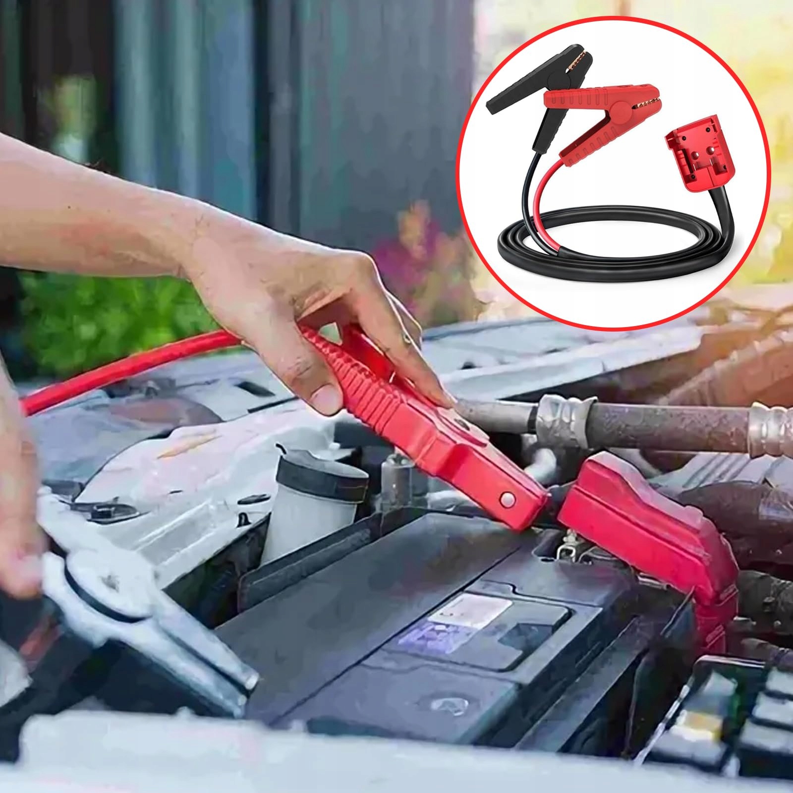 TKSE Adapter Rozruchowy 1.8M Zestaw Awaryjny 8AWG Do Milwaukee M18 — miniatura 6