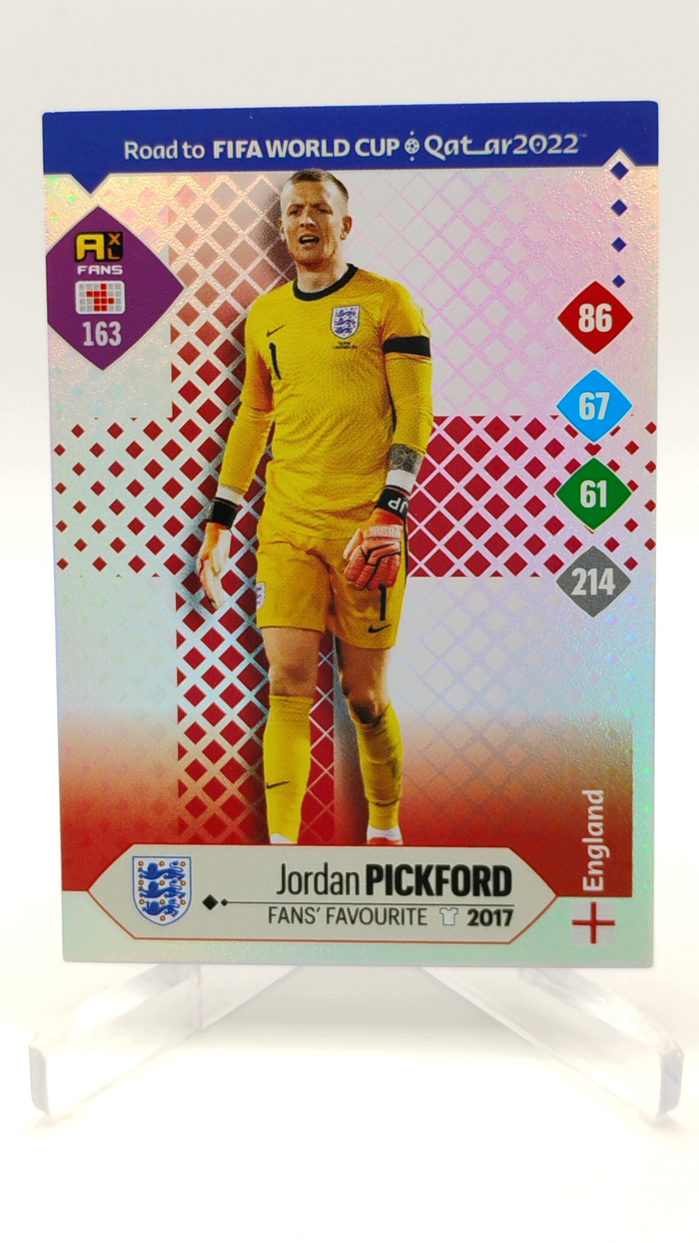 Panini Road To World Cup 2022 Fans’ Favourite 163 Jordan Pickford Anglia