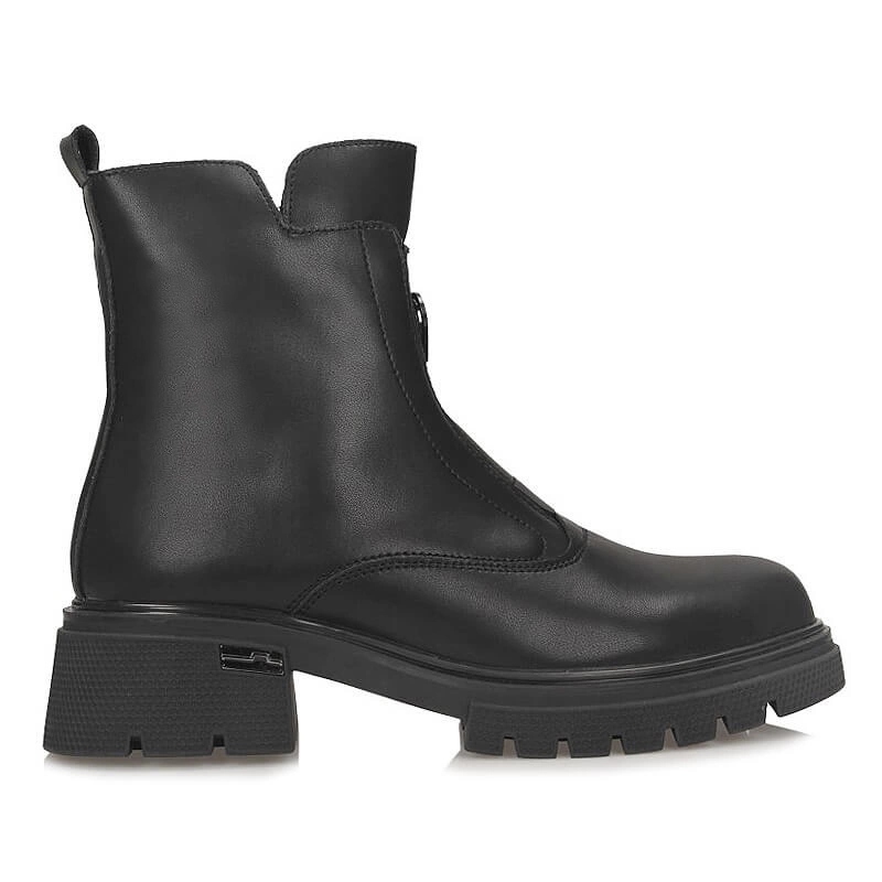 Klasické černé kotníkové boty Filippo DBT7148/25 Bk