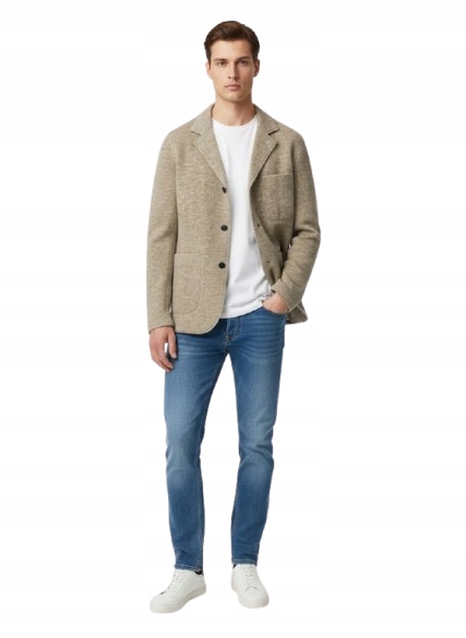 Selected Homme Pánské Sako Slim Béžová Vlněná L N1E