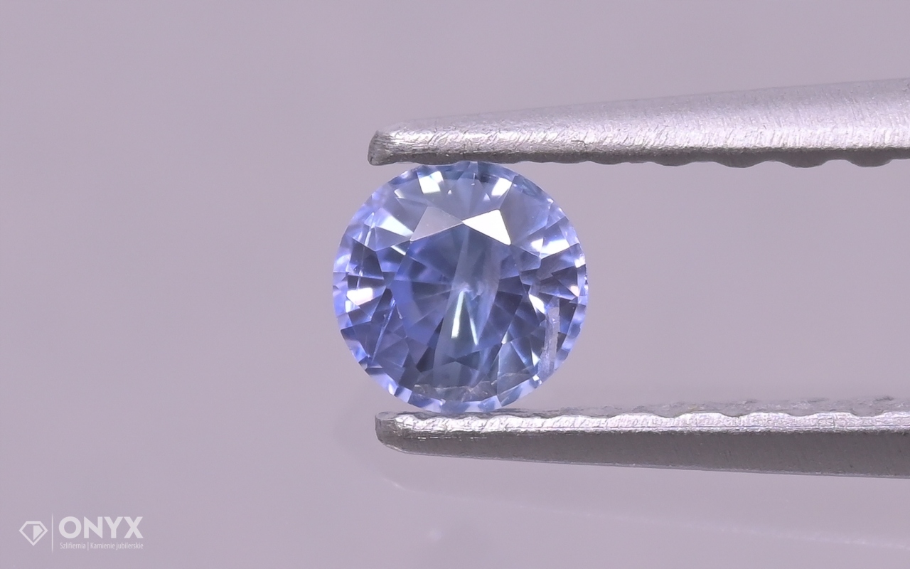 Fazetovaný safír kulatý fi 3 mm