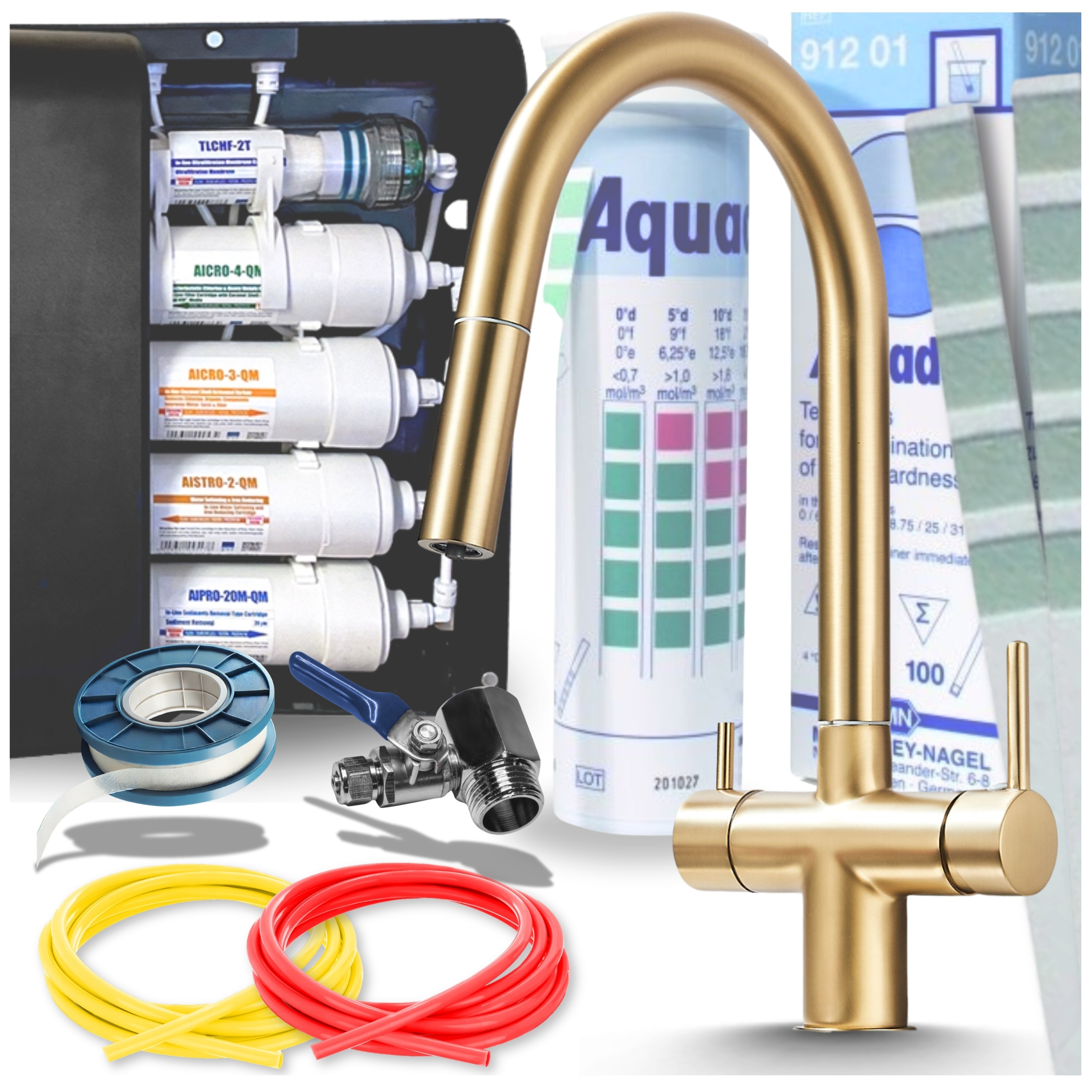 Filtr na vodu Poddřezový systém pro filtrování pitné vody Zlatá baterie