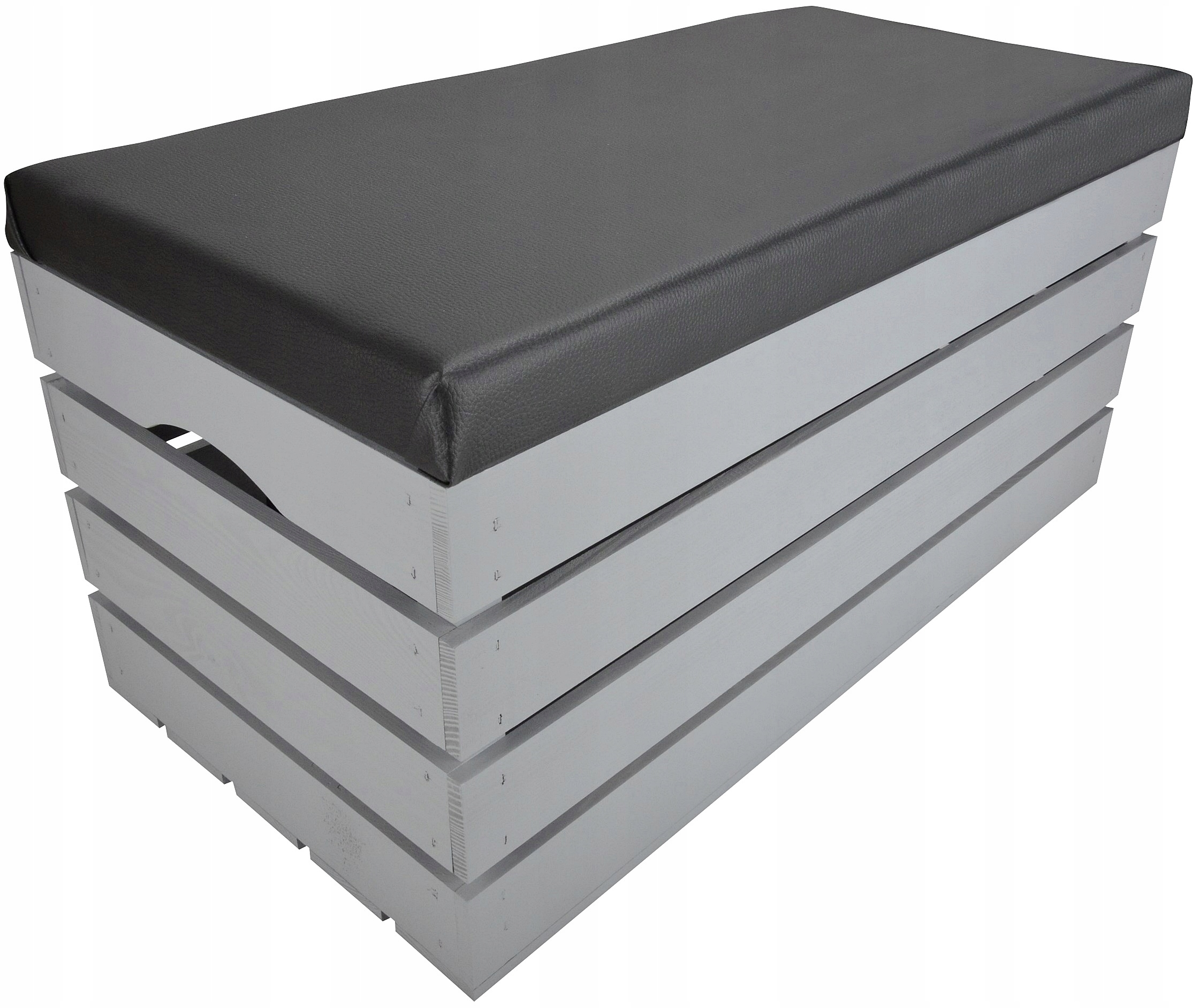 Velká Borovicová Skříň S Čalouněným Sedákem Kufru