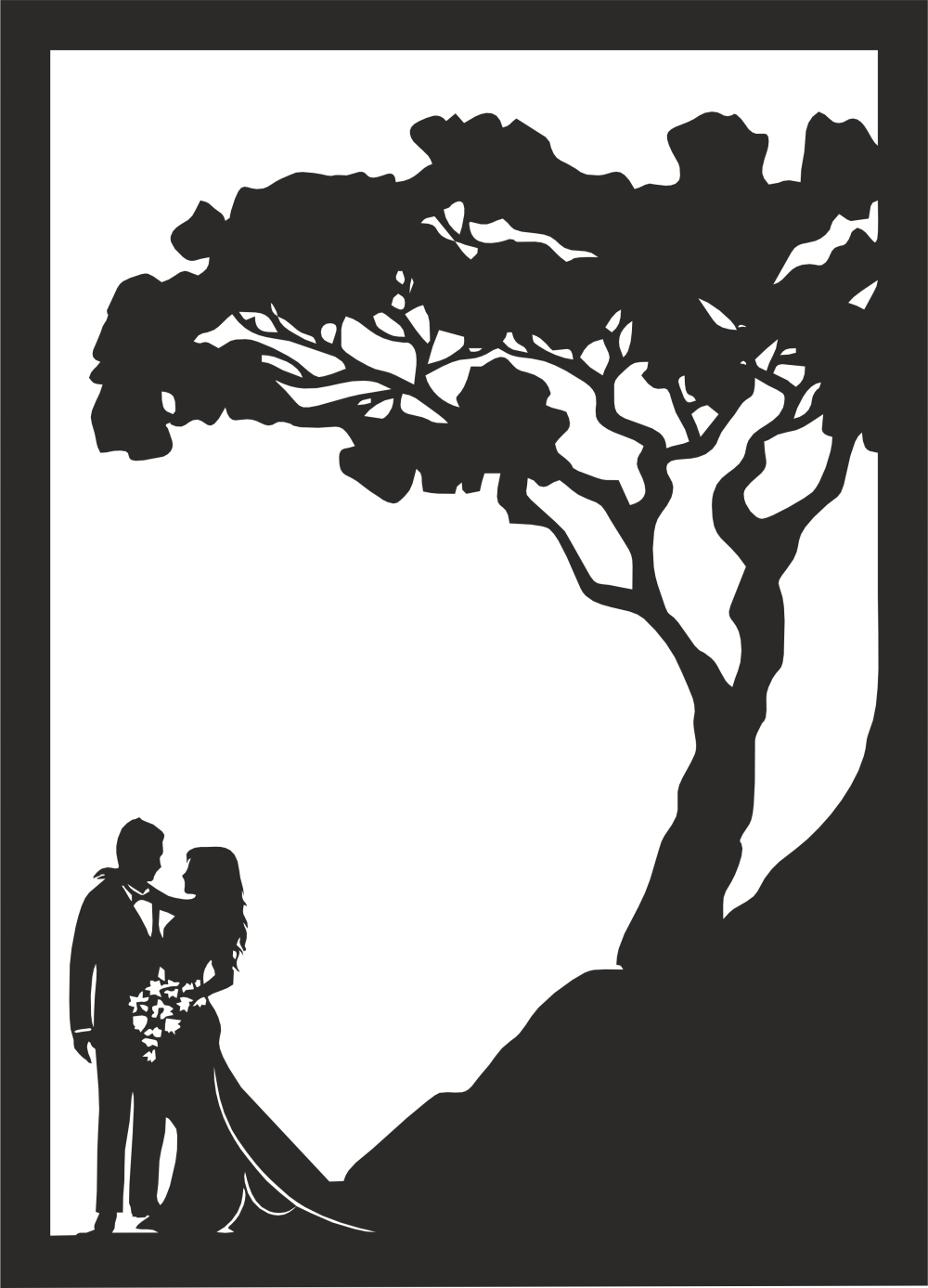 

kwadrat drzewo para młoda zachód słońca bonsai 25