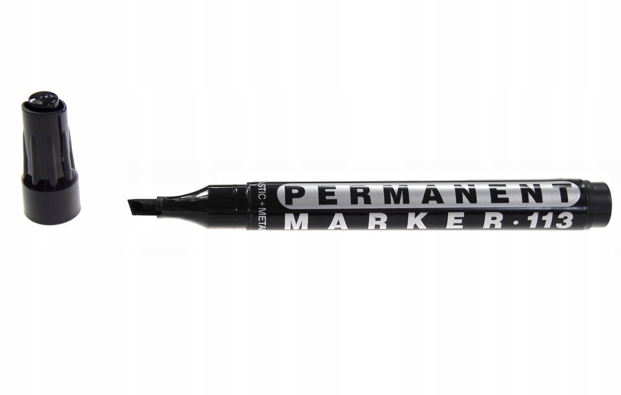

Marker permanentny Leely ścięta końcówka czarny