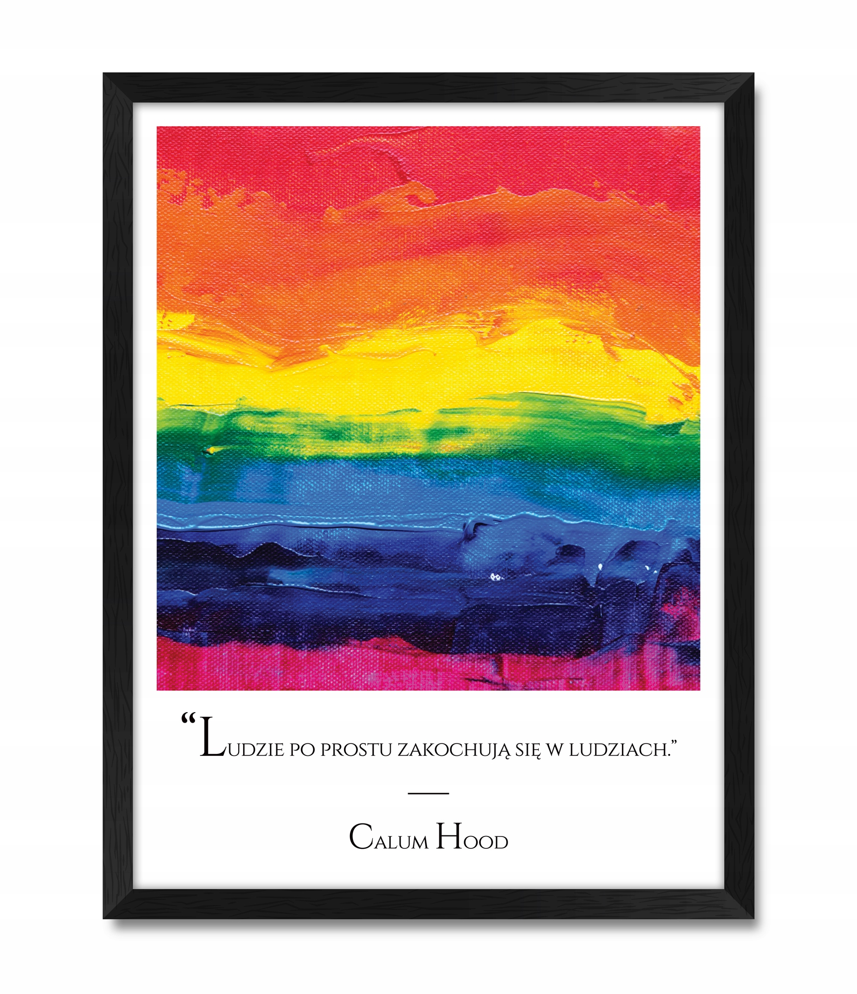

Obraz na ścianę rama Lgbt Flaga cytat o równości