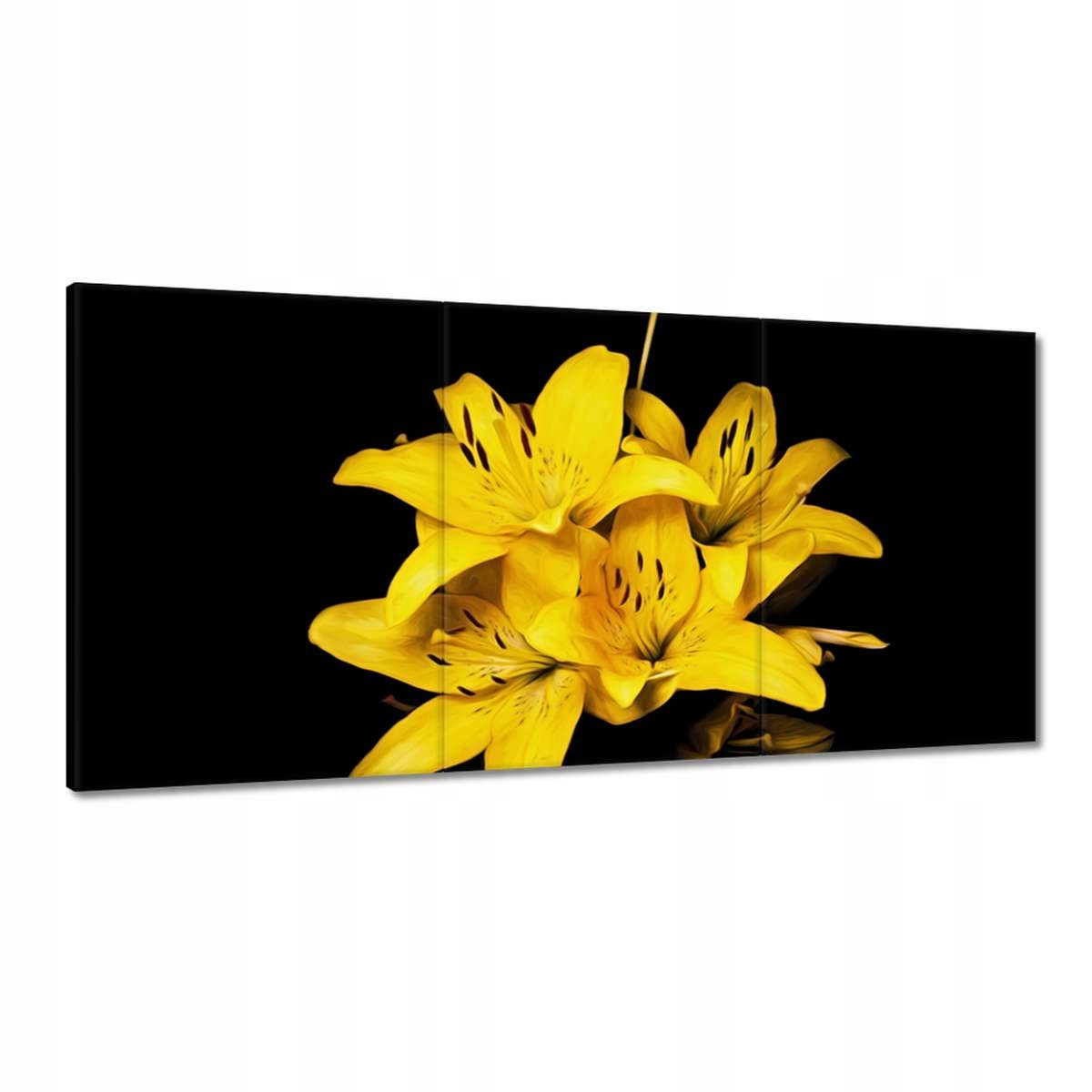 Obrazy 180x90 Kytica žltých ľalií