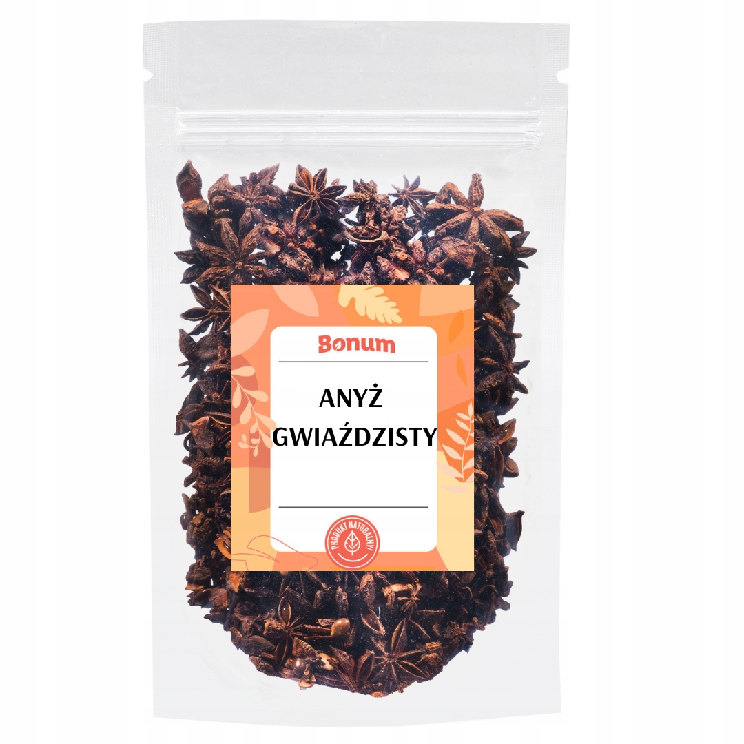 Anýz hvězdicovitý celý Anýz Hvězdičky aromatický Koření 1 kg Bonum Kvalita