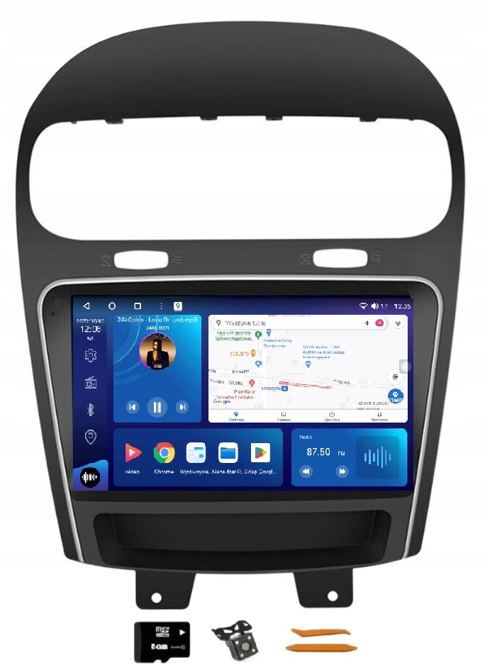 Rádio Android Navigácia Qled Carplay 64GB Lte Gps Dsp Fiat Freemont 11-15