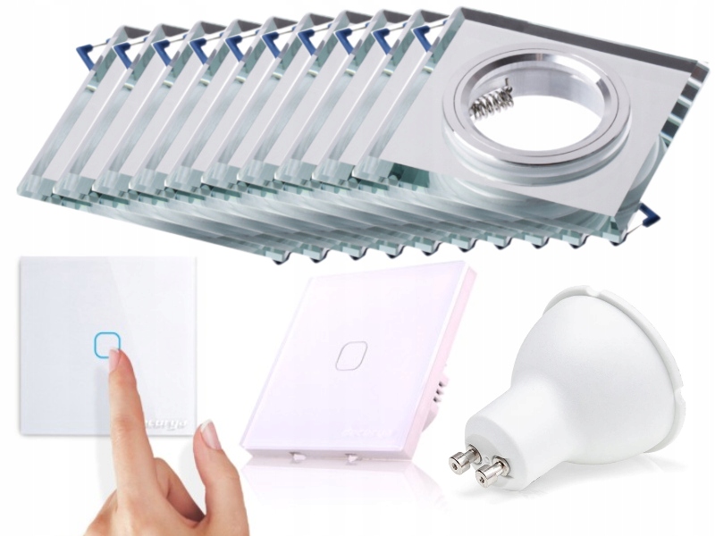 Sada stropního svítidla Halogen Led 10x spínač