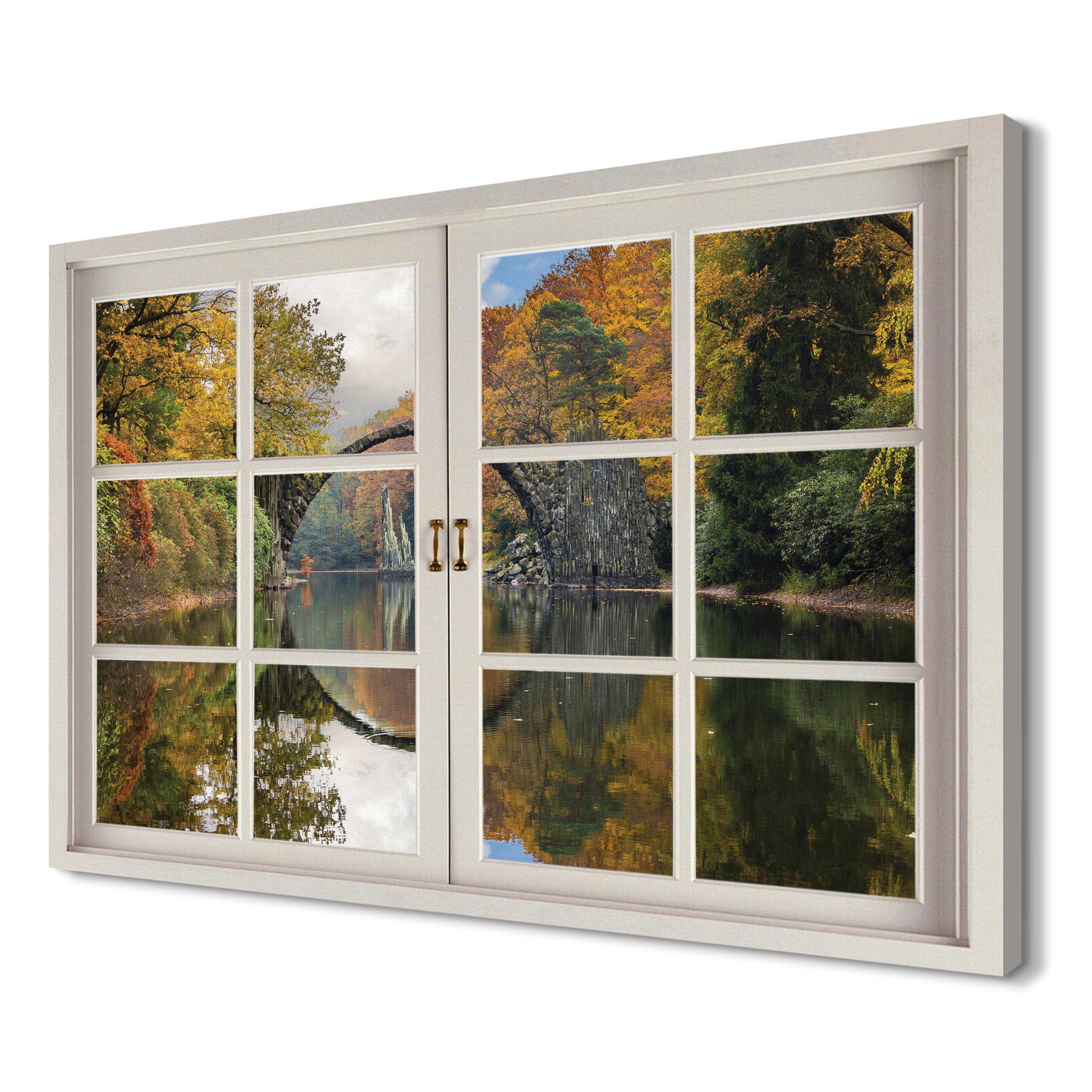 

Most Kromlau ścienny 120x80 Obraz okno canvas 3d