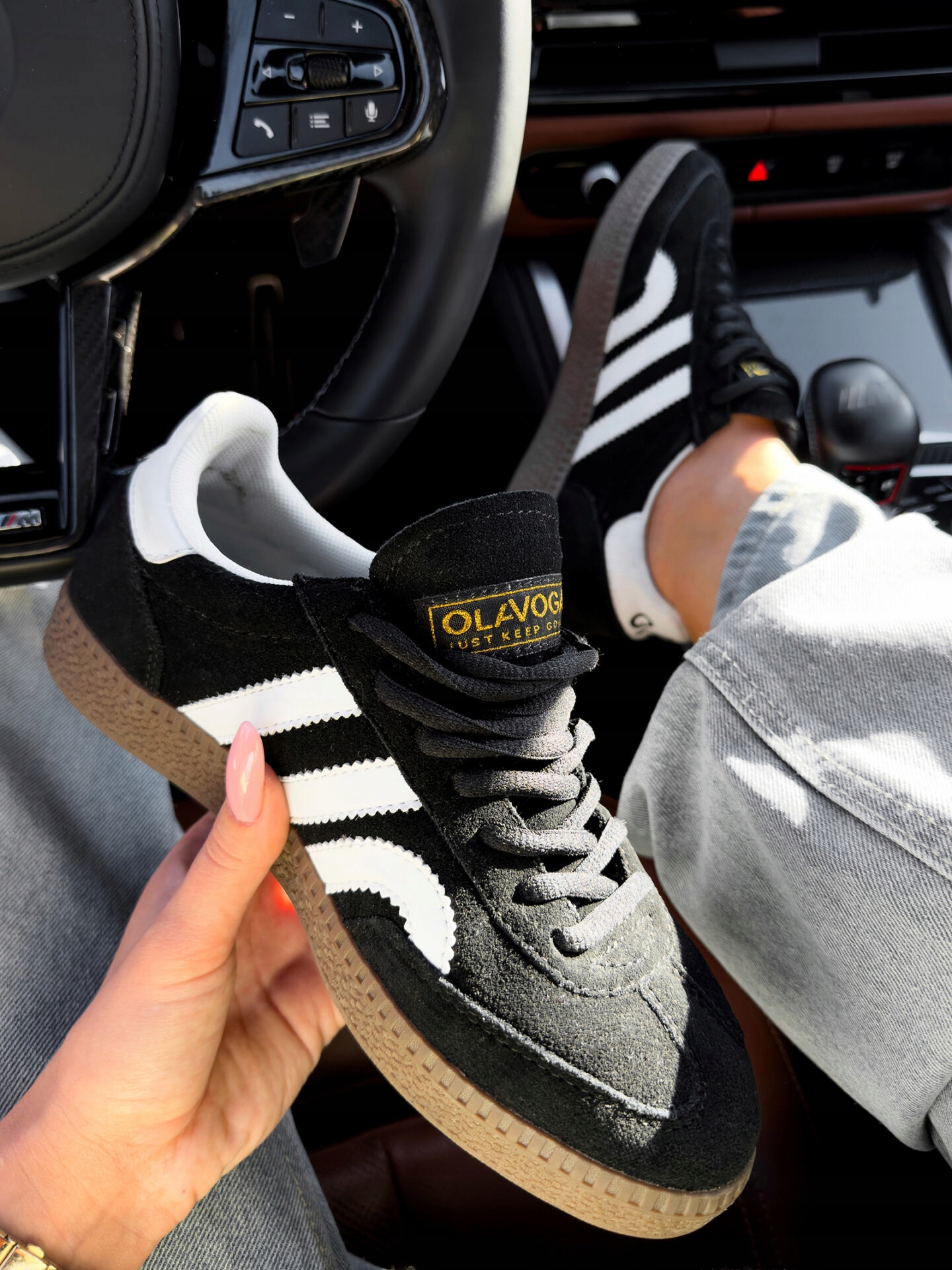 Buty damskie Olavoga Voshery czarno-białe 37