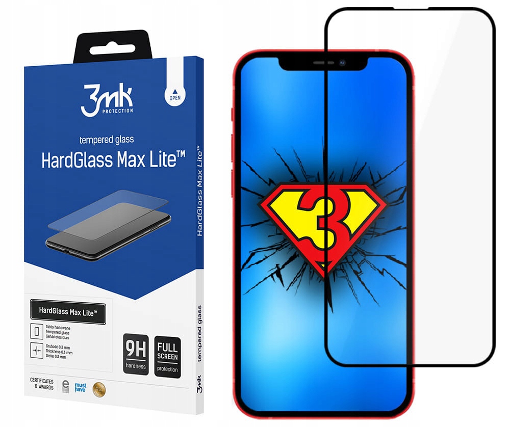 

3mk Szkło HardGlass Max Lite do iPhone 13 /13 Pro