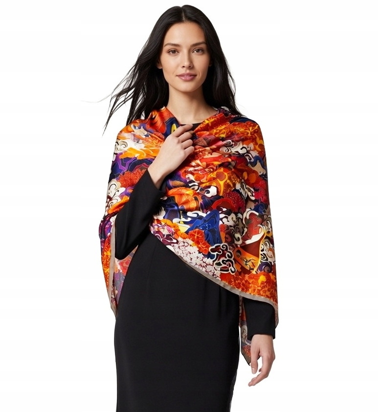 Hedvábný Šátek Hedvábí 100% Přírodní, Morušový, Prémiová Kvalita Hq