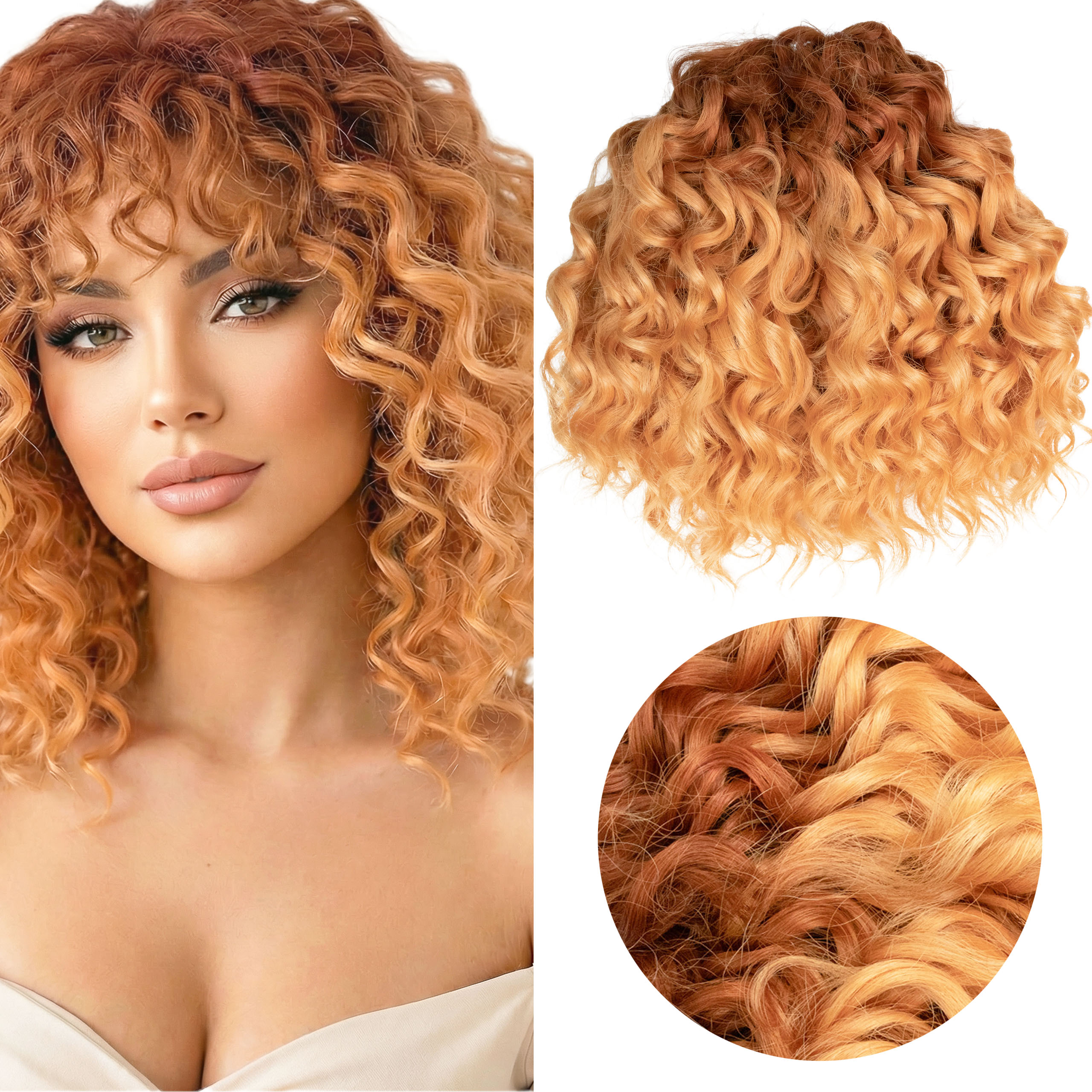 Syntetické vlasy Afroloki Crochet Hair Jessica Premium 25 CM 200 G GORANGE4