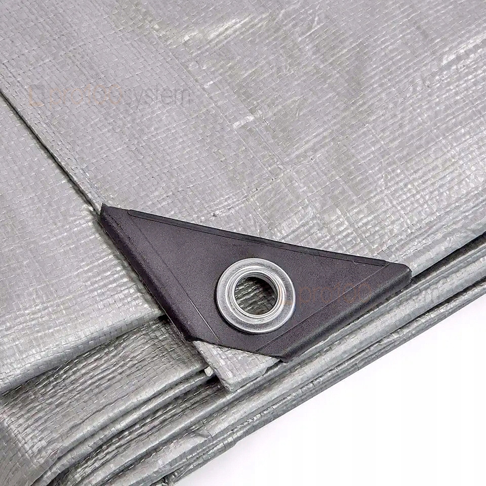 PLANDEKA MOCNA GRUBA 4x6m SREBRNA SAMOCHÓD TARAS Producent pro100system