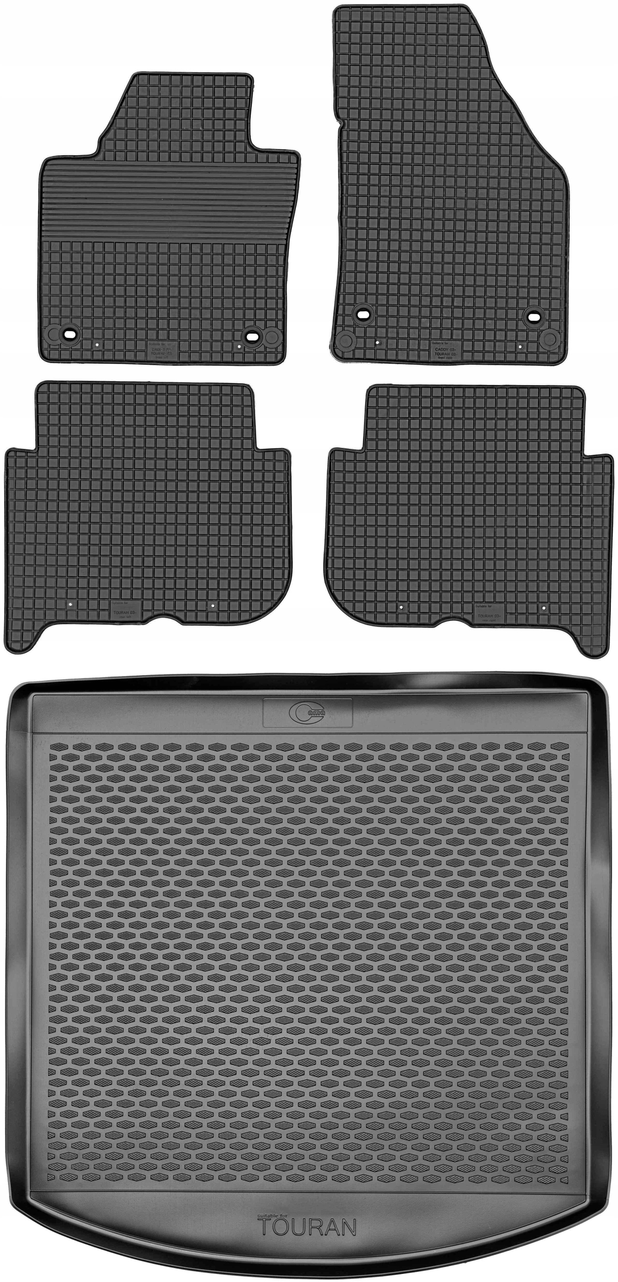 Vw Touran I Minivan 5os 10-15 Koberce batožinový priestor