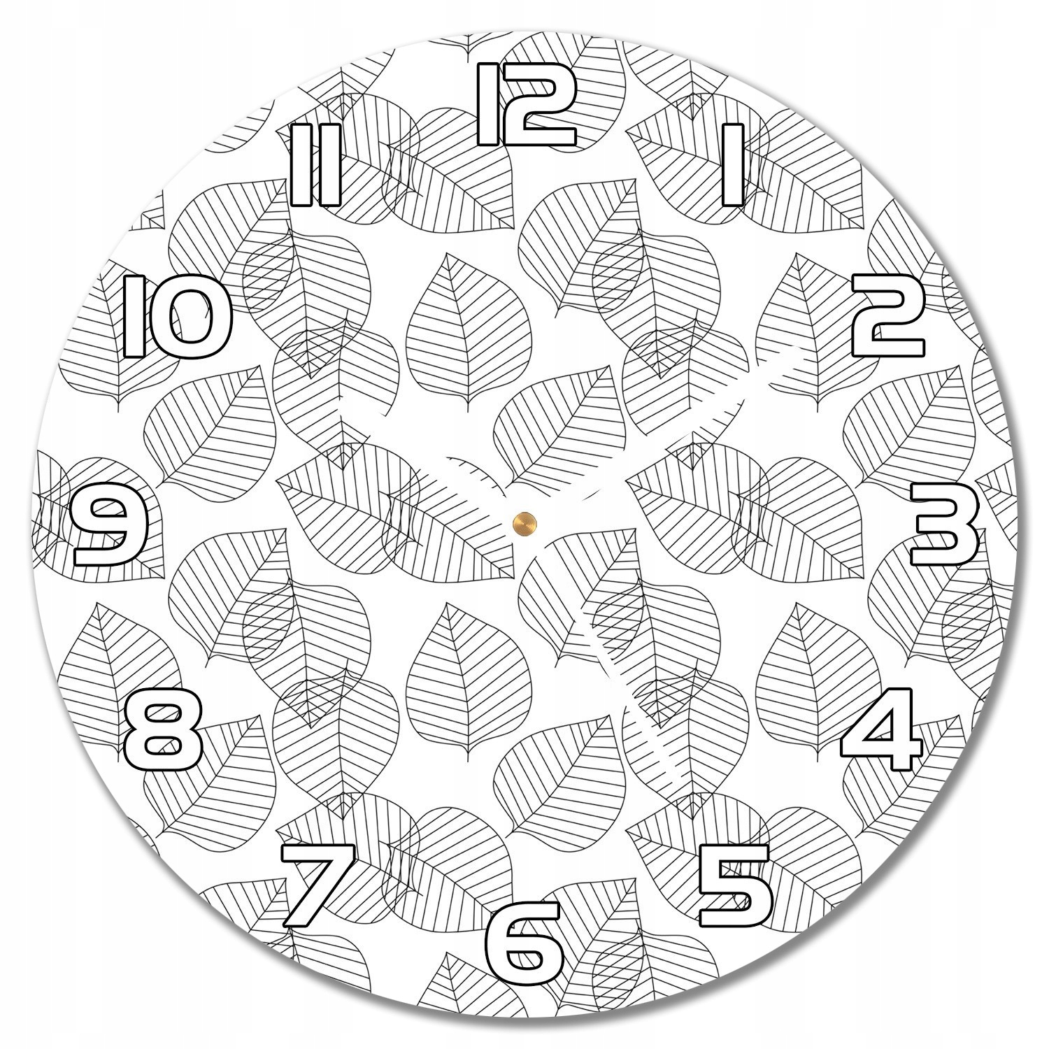 

Zegar ścienny Liście geometryczny wzór f30 cm