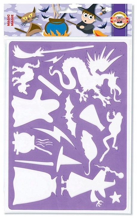 SZABLON DO RYSOWANIA dla dzieci KOH-I-NOOR 31,5 cm 9820/10 Czary Magic